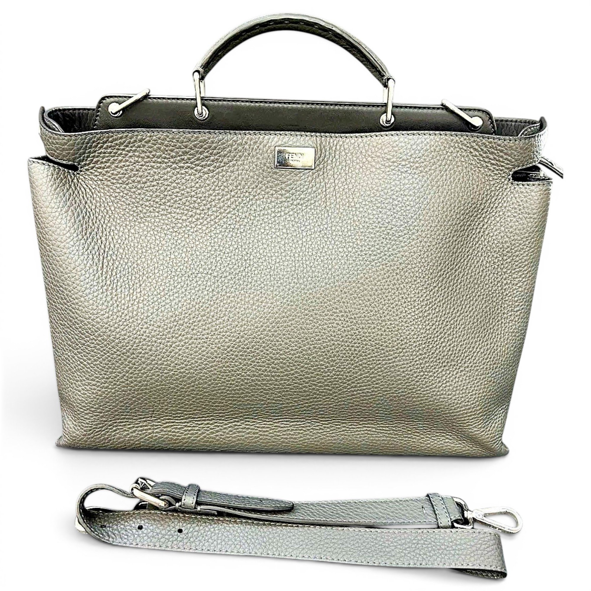 Peekaboo leather handbag