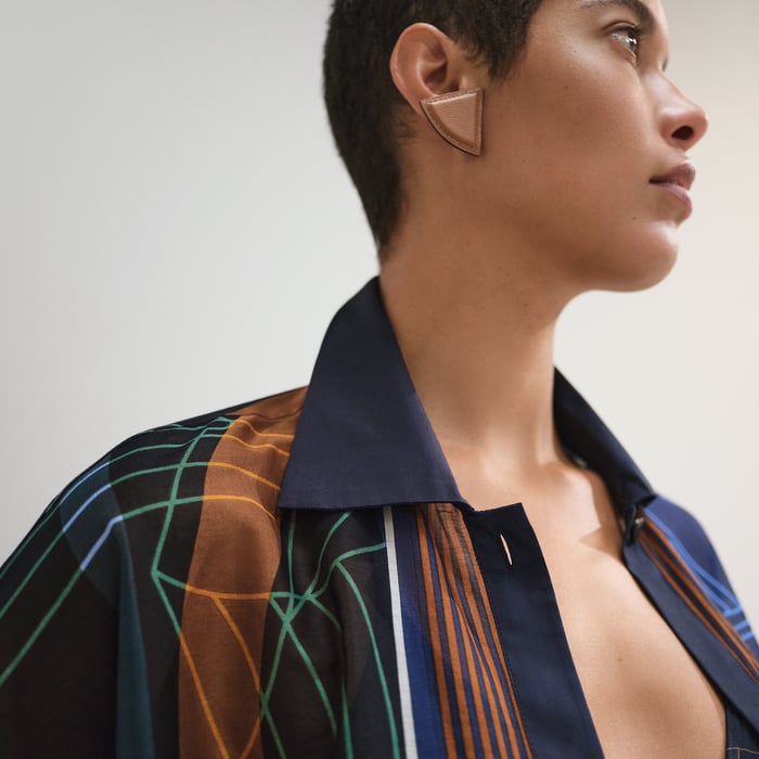 Bleu Gabier "Thalassa Raye" Beach Shirt