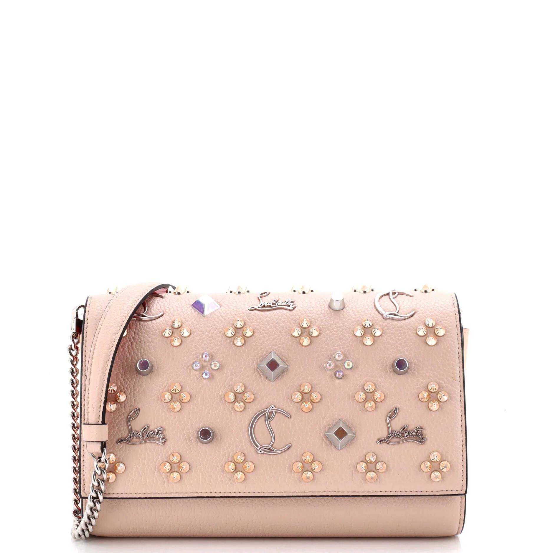 Leather clutch bag