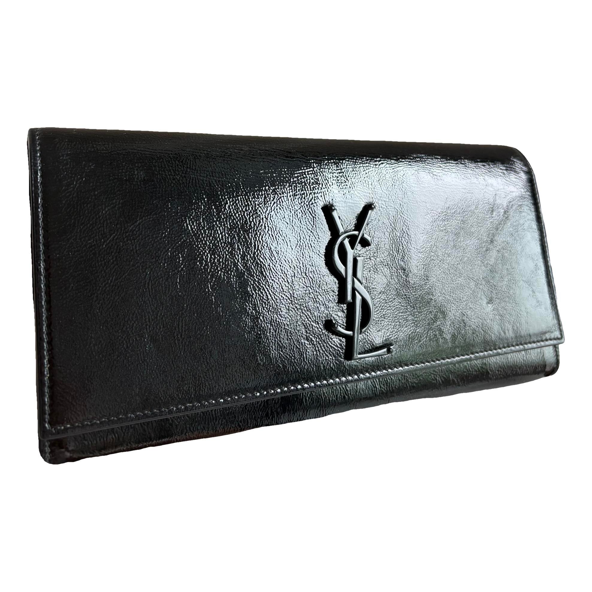 Kate monogramme patent leather clutch bag