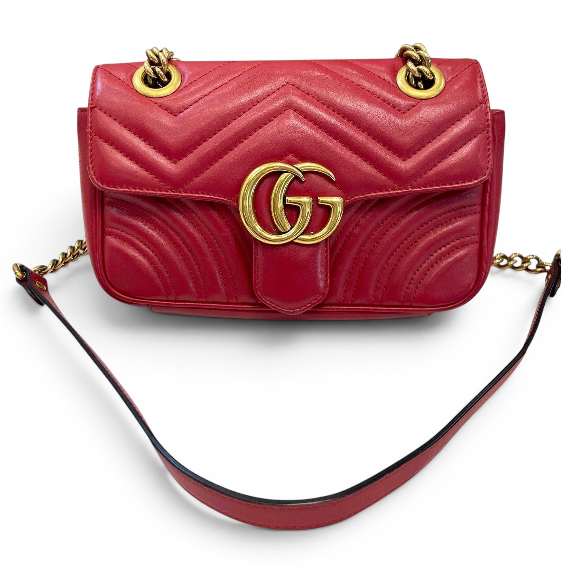 GG Marmont Flap leather handbag
