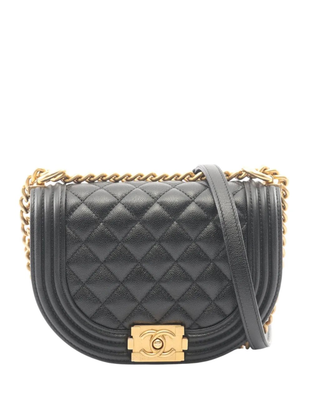 2021-2026 Small Quilted Caviar Boy Messenger Bag crossbody bag