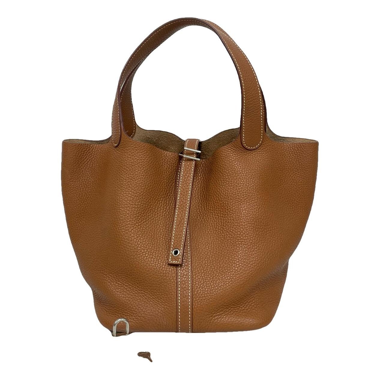 Hermes Picotin leather handbag