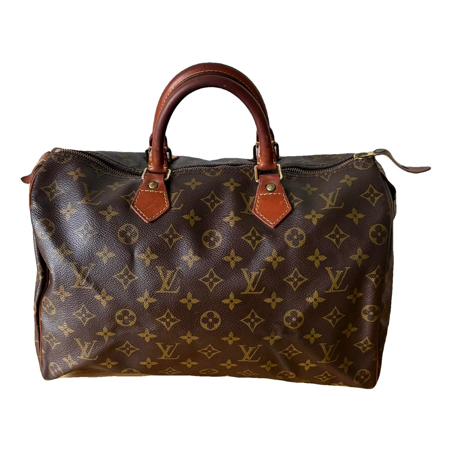 Speedy leather handbag