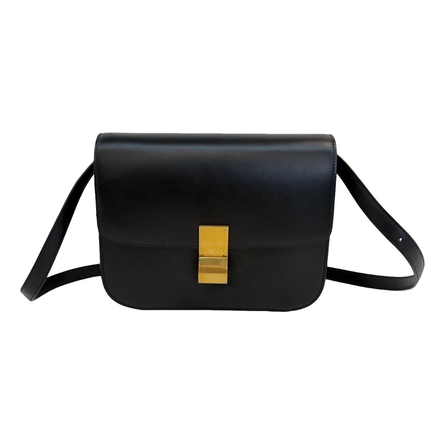 Classic leather crossbody bag