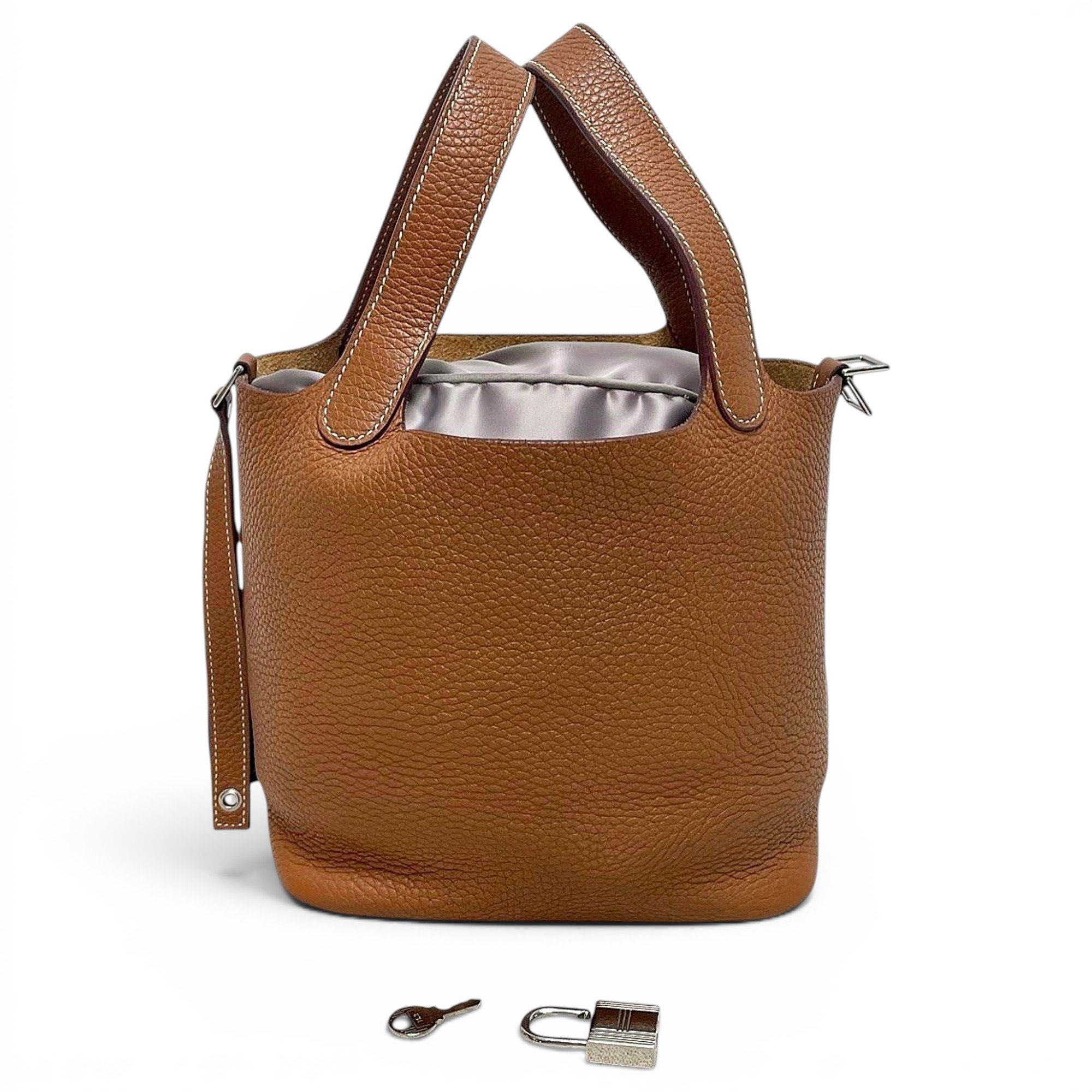 Picotin leather handbag