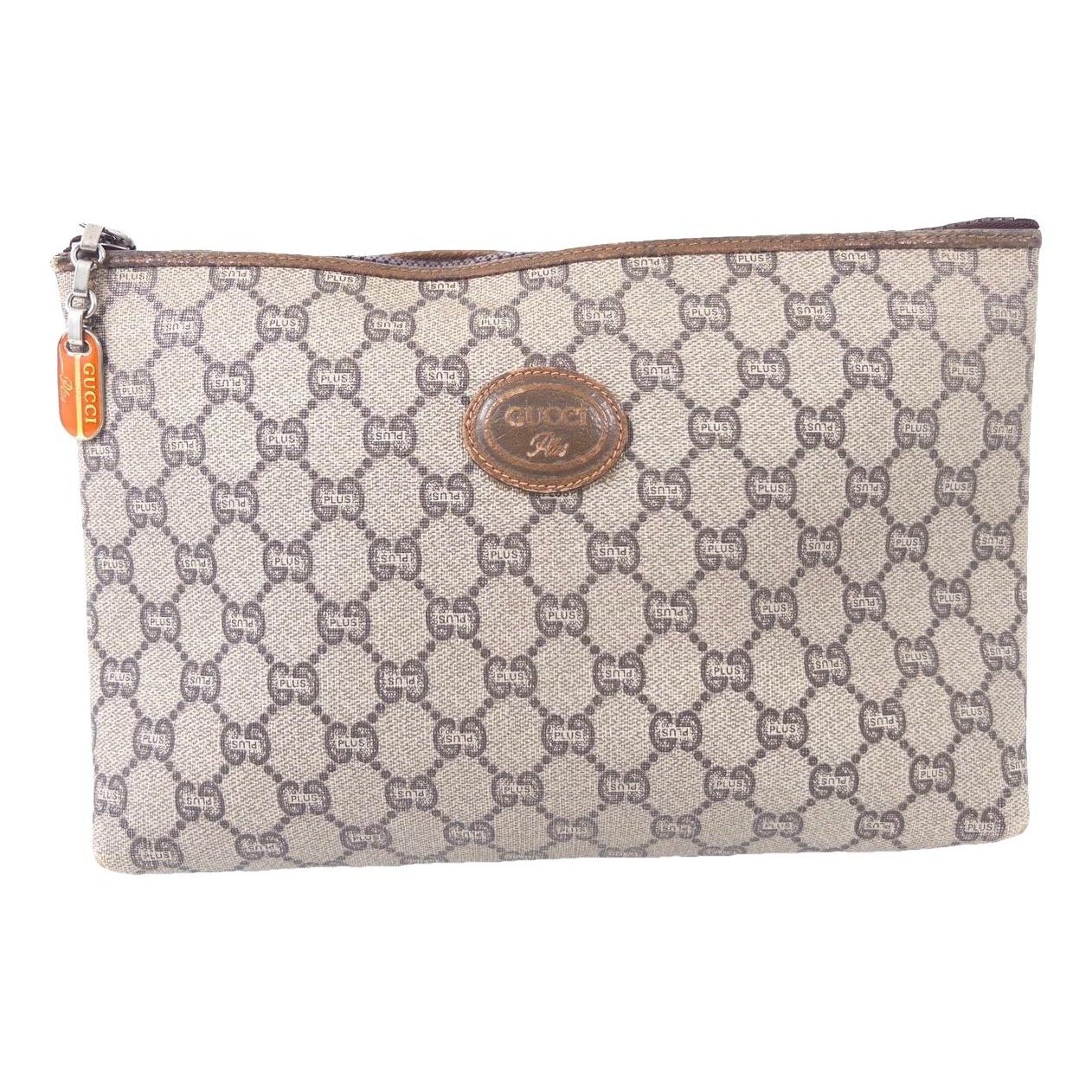 Leather clutch bag