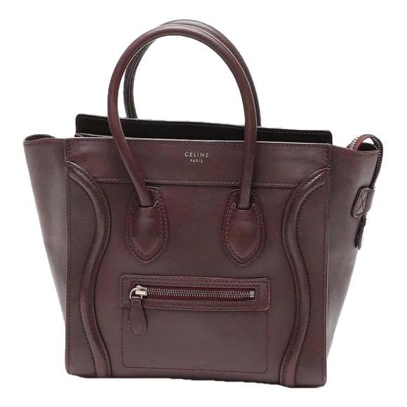 Luggage leather handbag