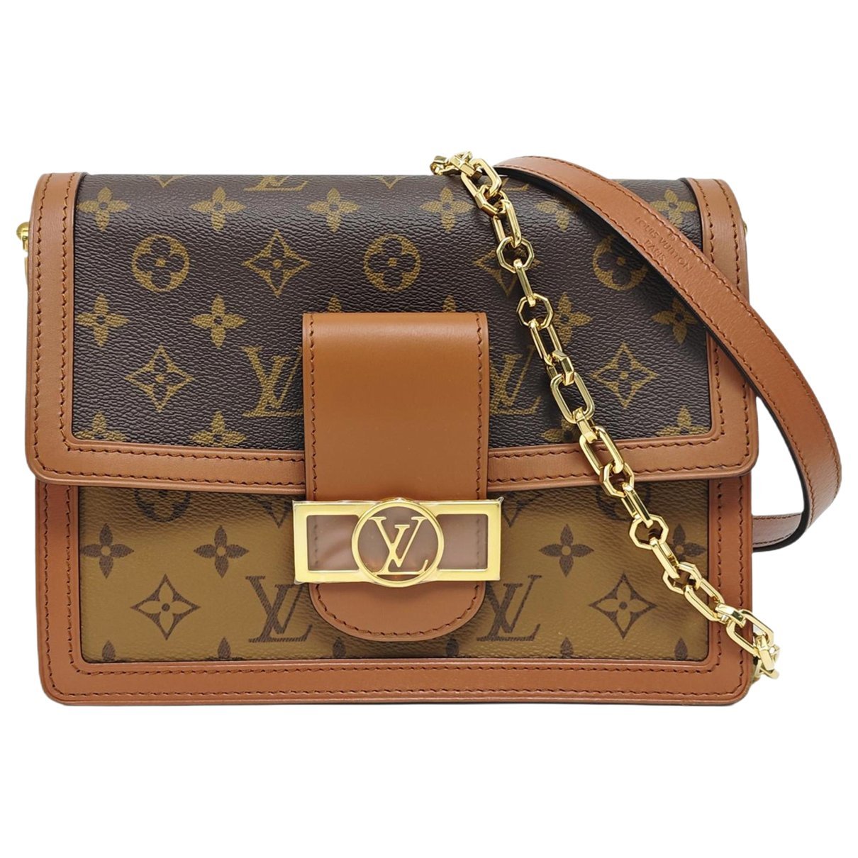 Dauphine leather handbag