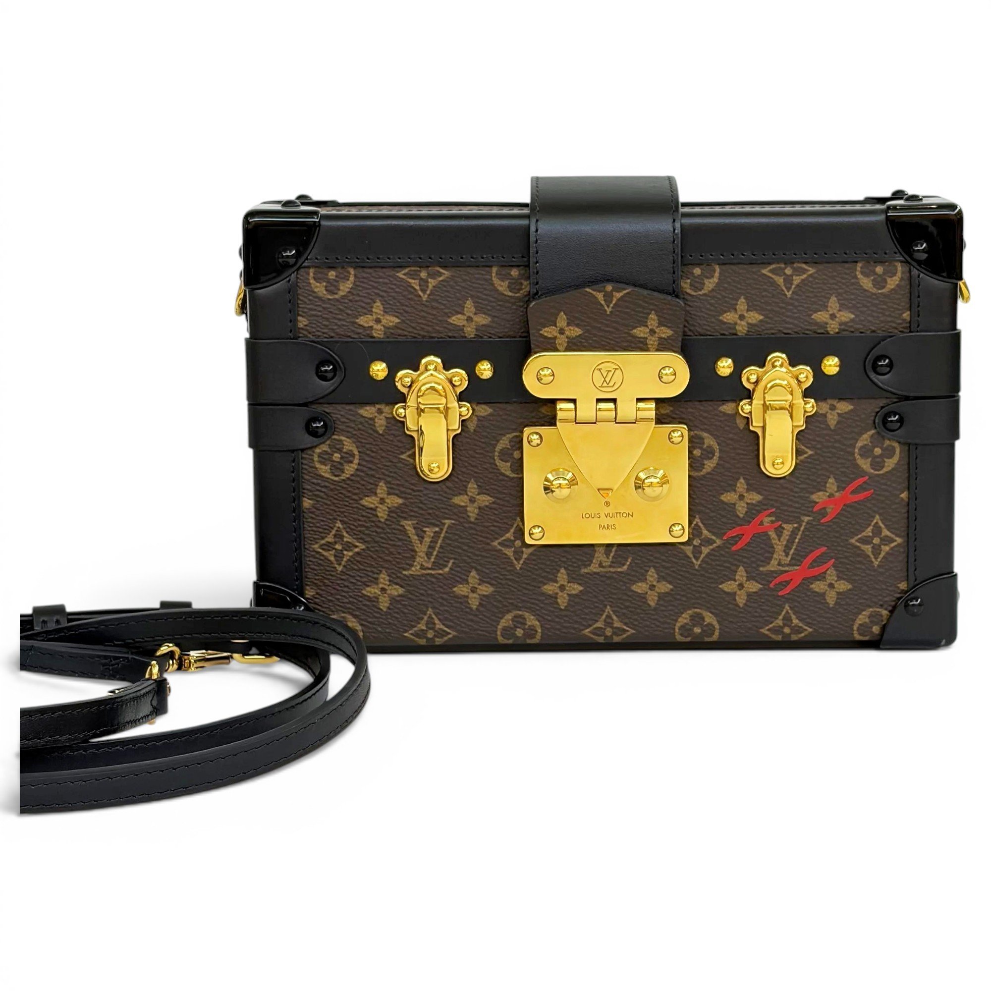 Petite Malle leather mini bag