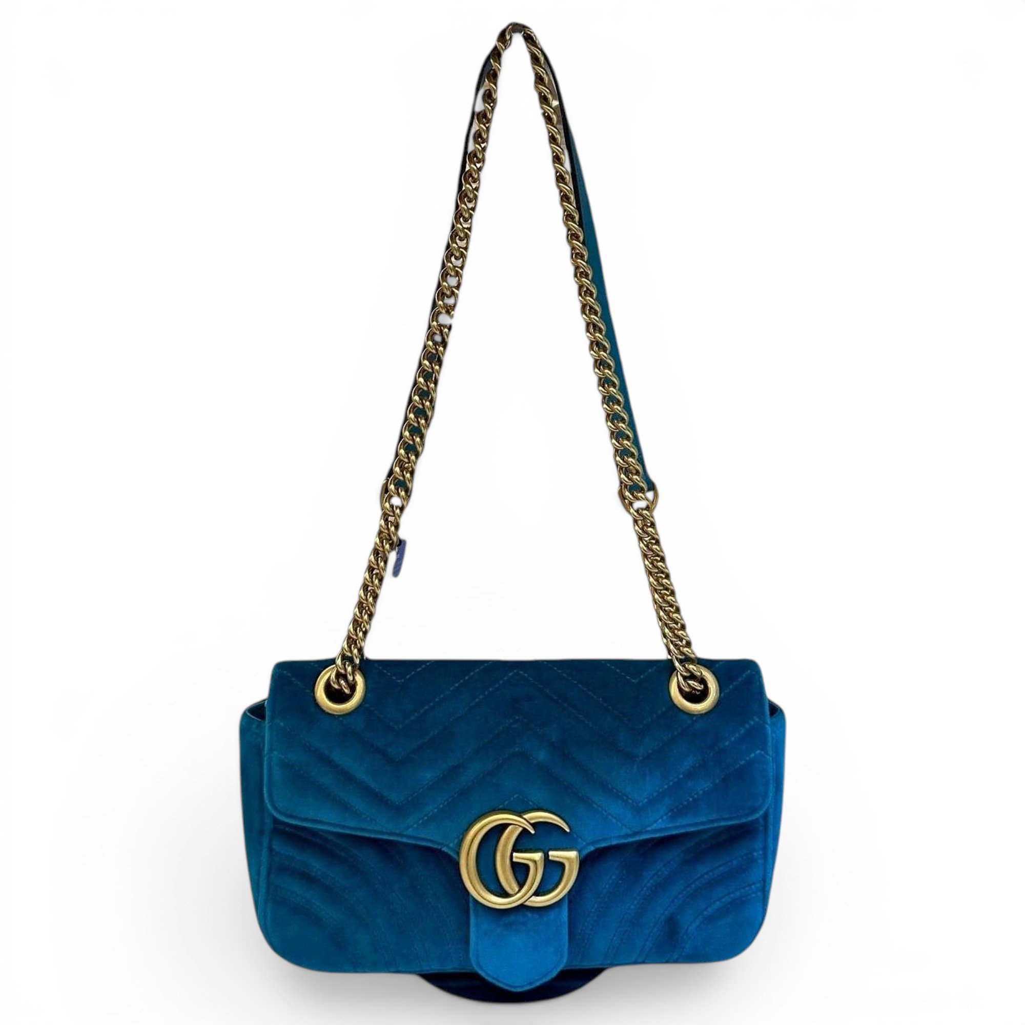 GG Marmont Flap velvet handbag