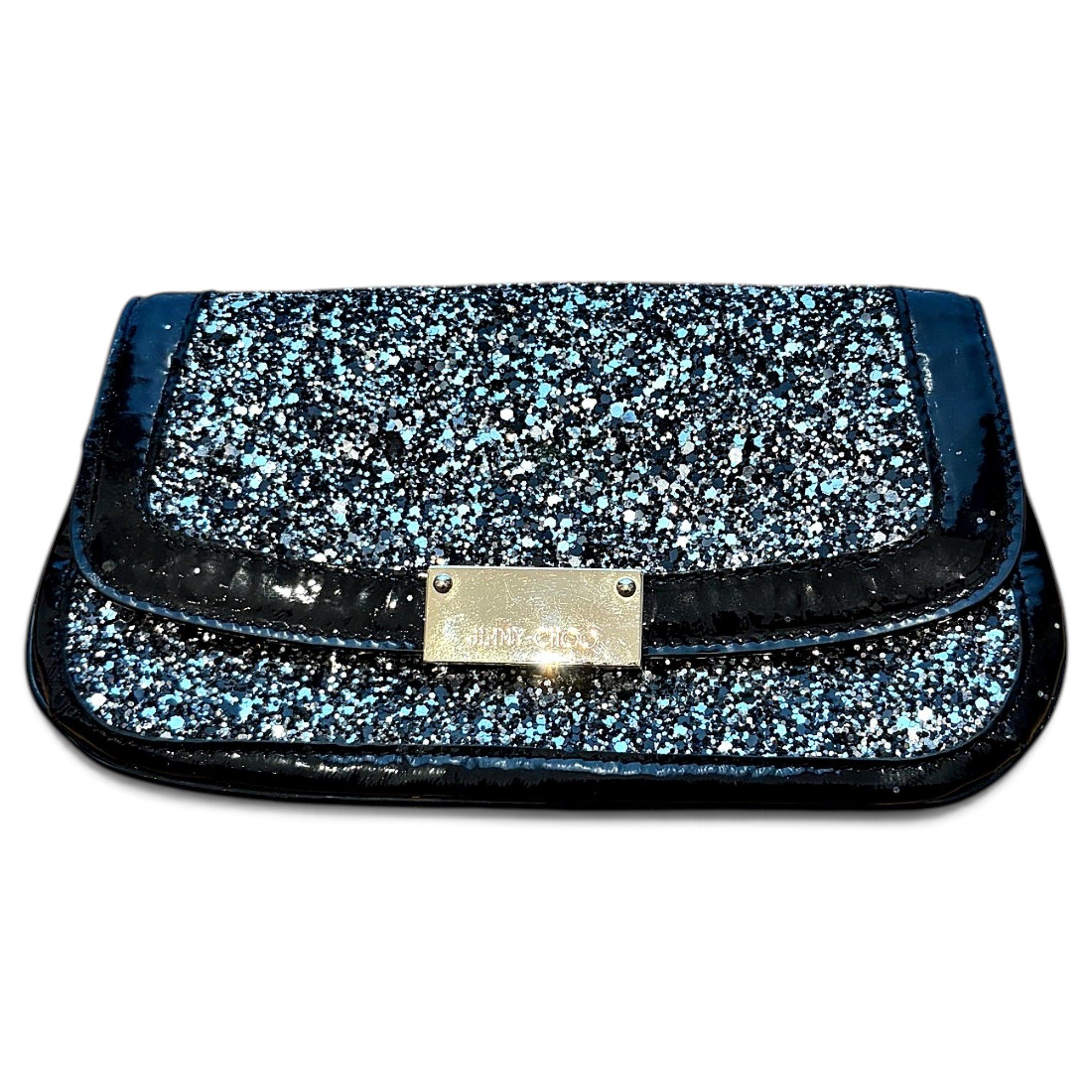 Glitter clutch bag