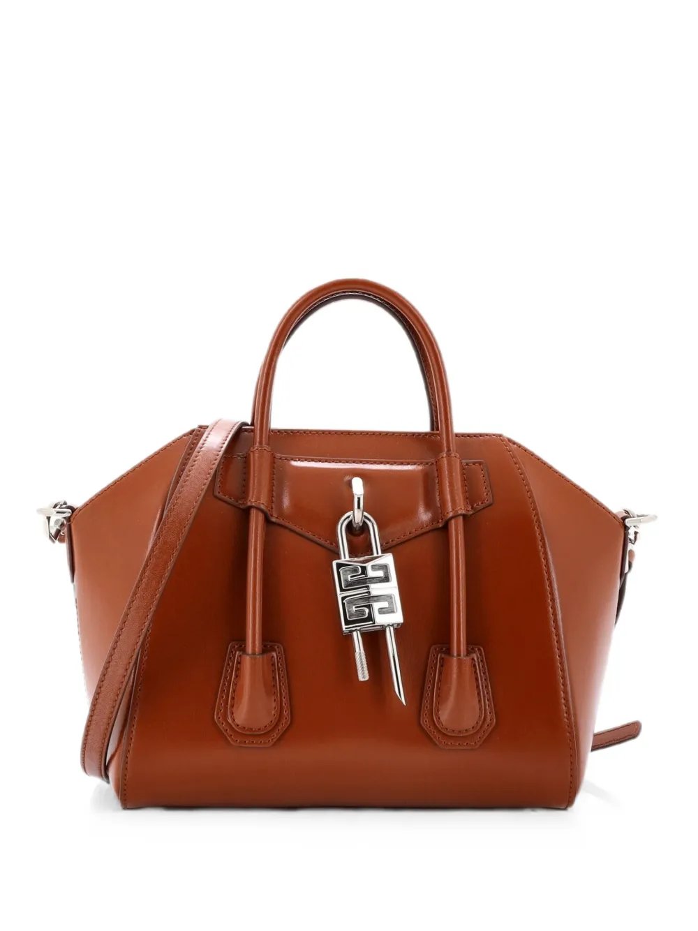 Antigona Lock Bag Leather Mini crossbody bag