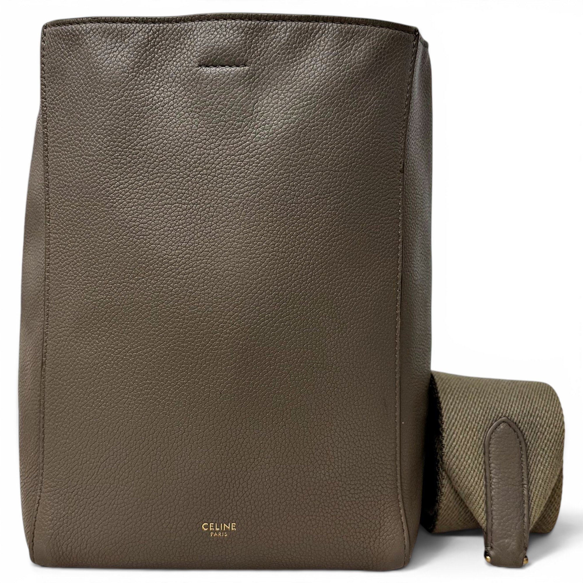 Seau Sangle leather handbag