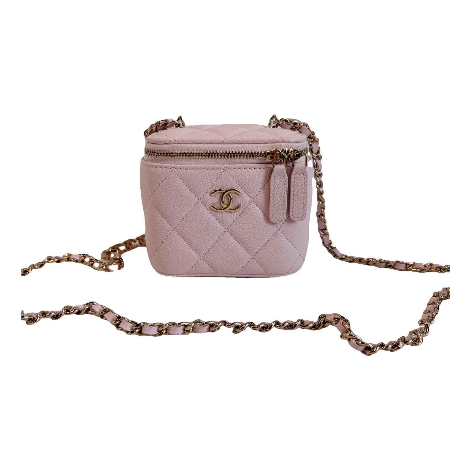 Trendy CC Vanity leather handbag