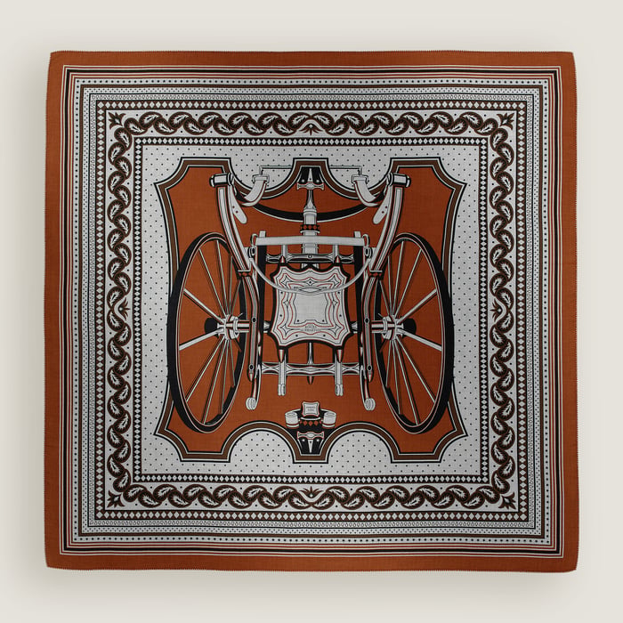 Châle 140 Les Roues de Phaéton Bandana