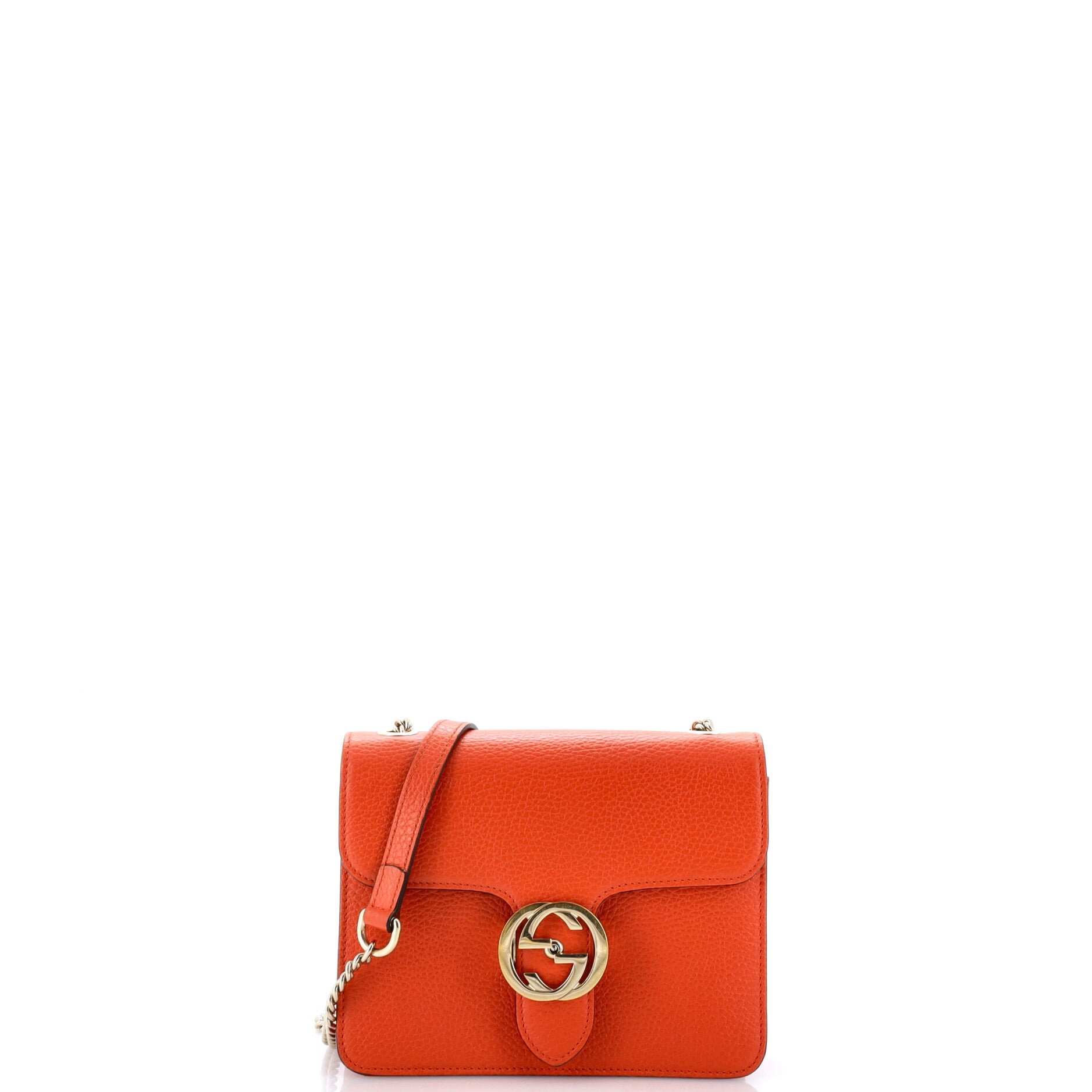 Interlocking Shoulder Bag Leather Small