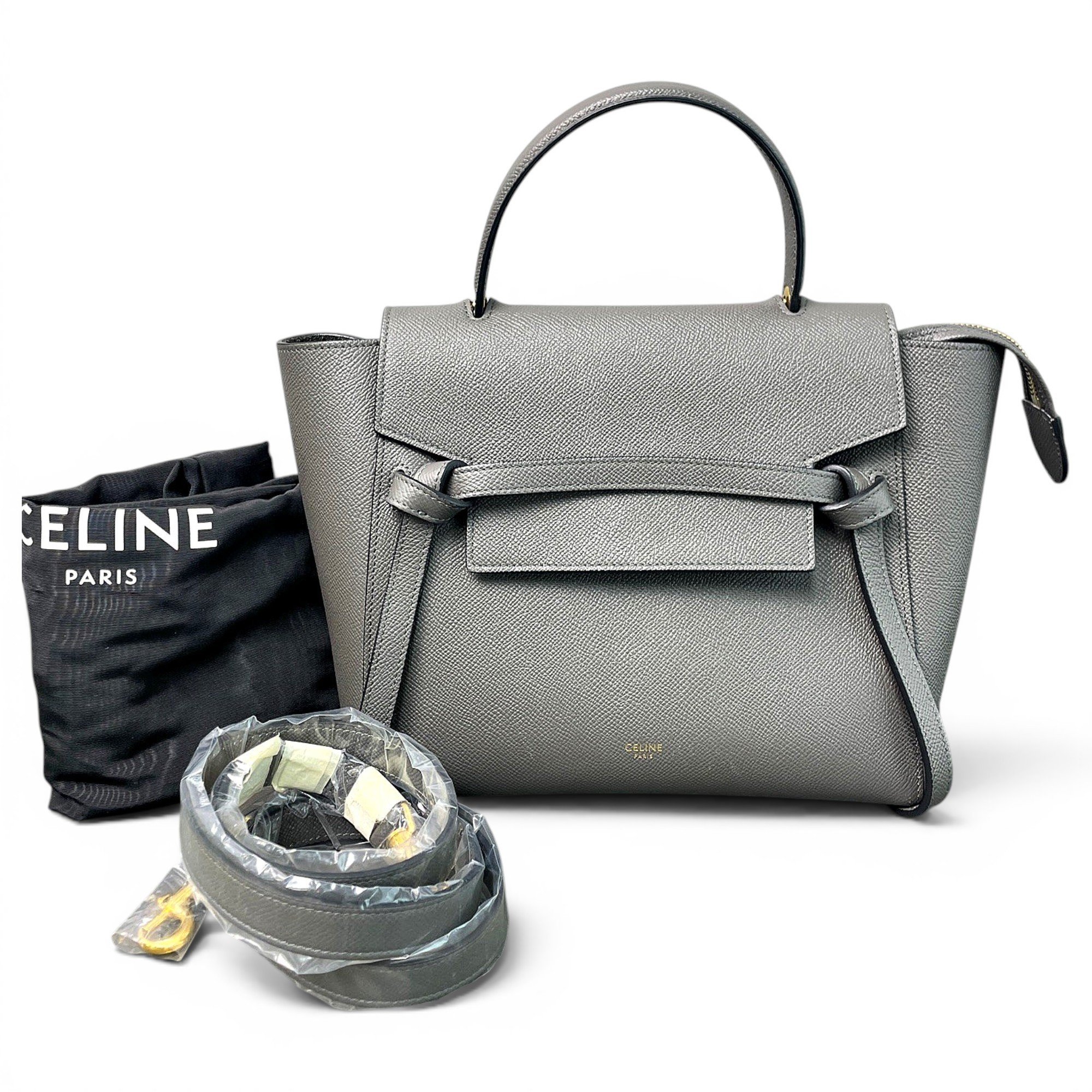 Belt leather handbag