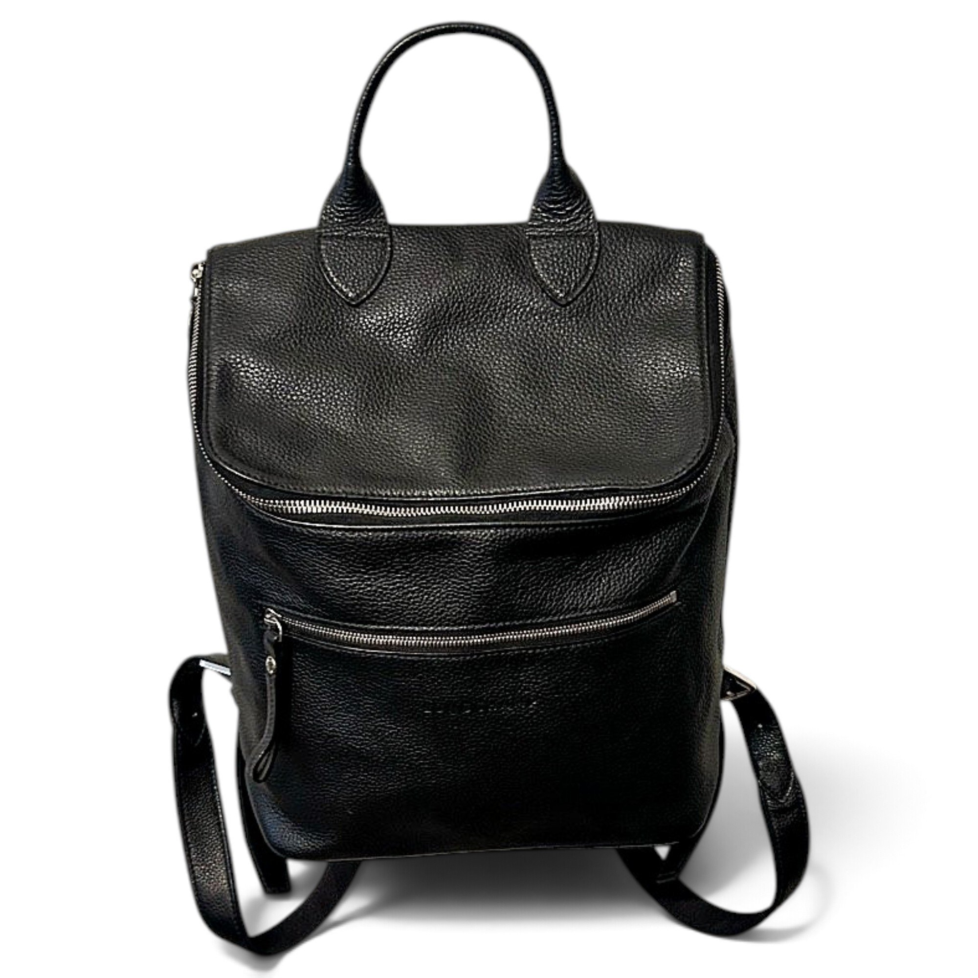 Foulonné leather backpack