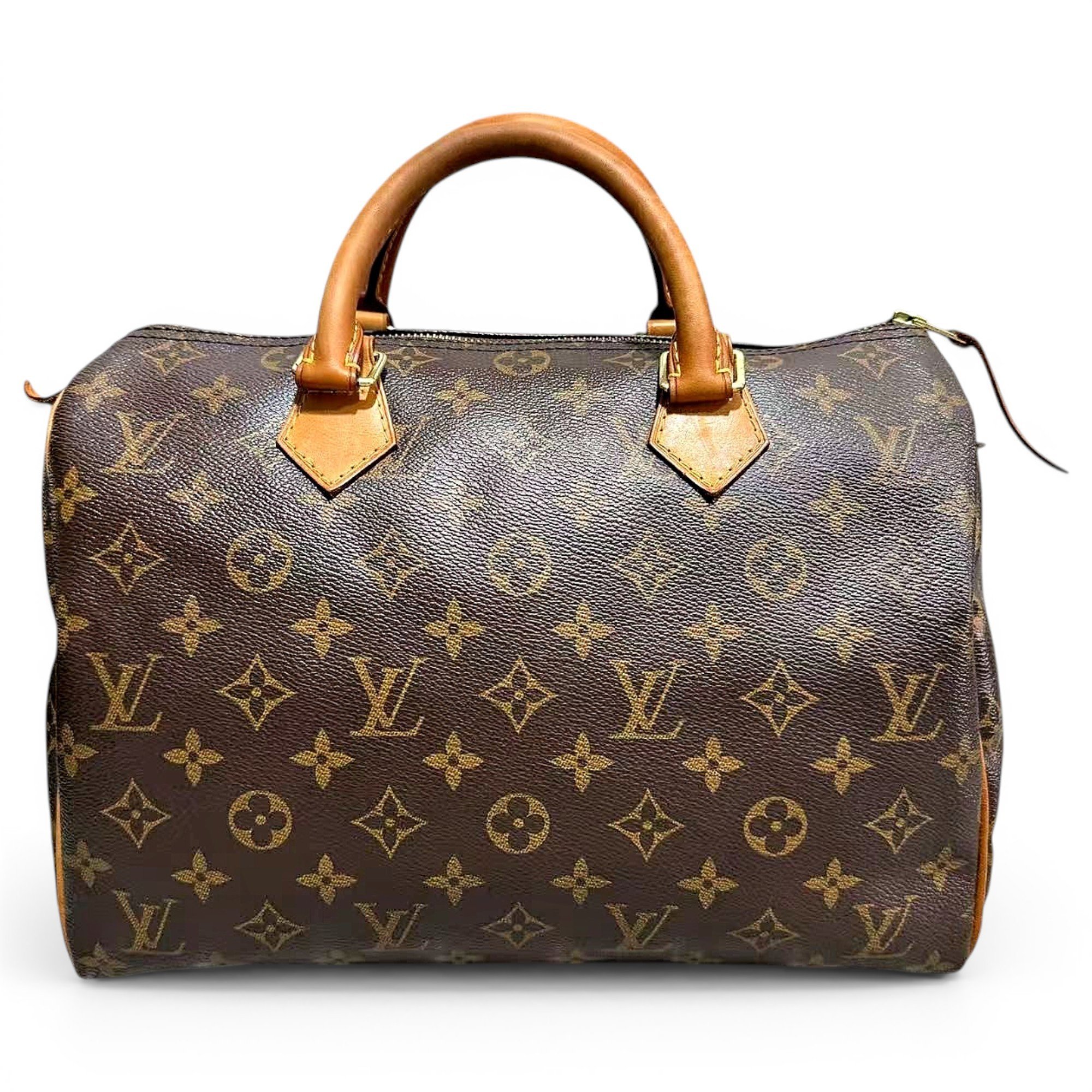 Speedy leather handbag