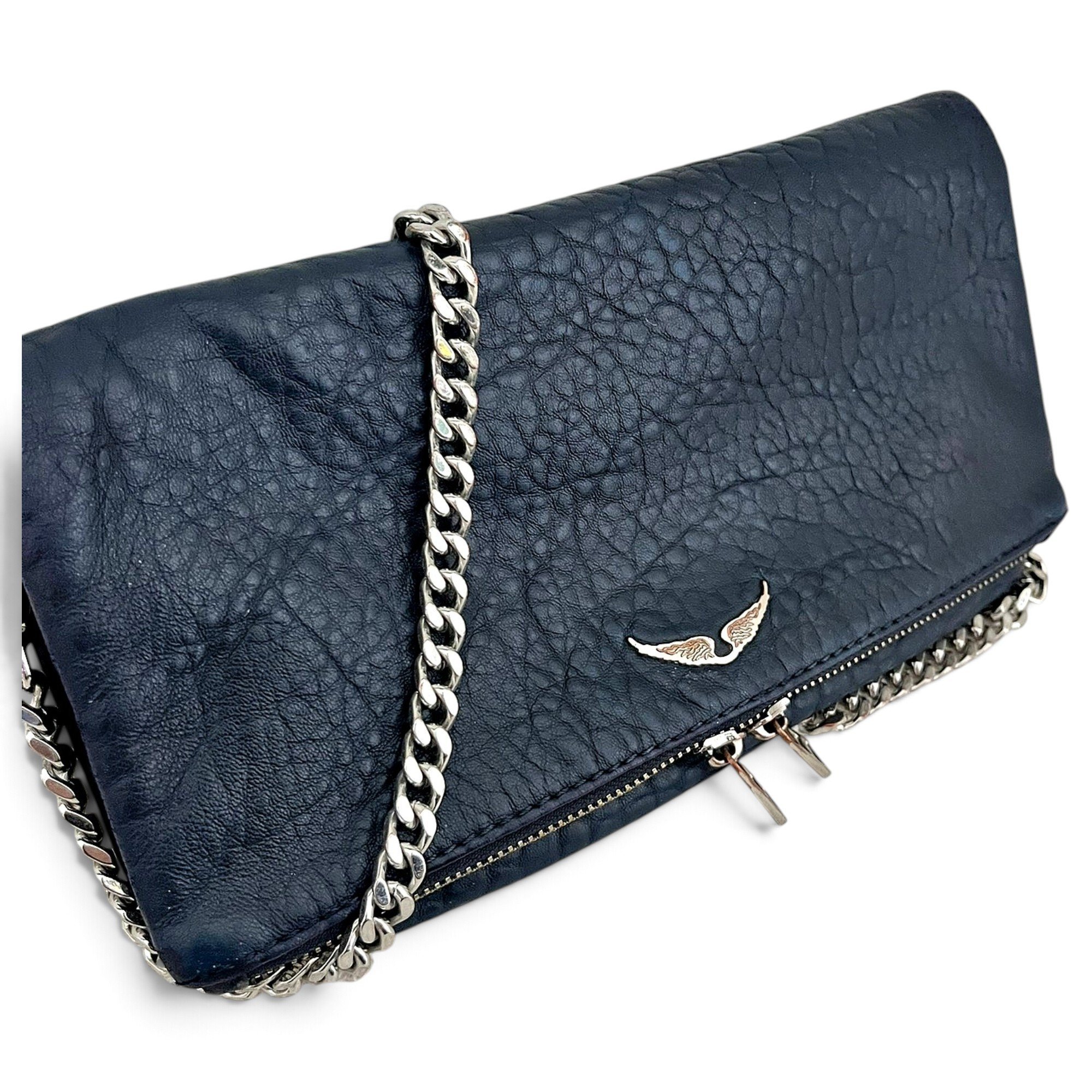Rock leather crossbody bag