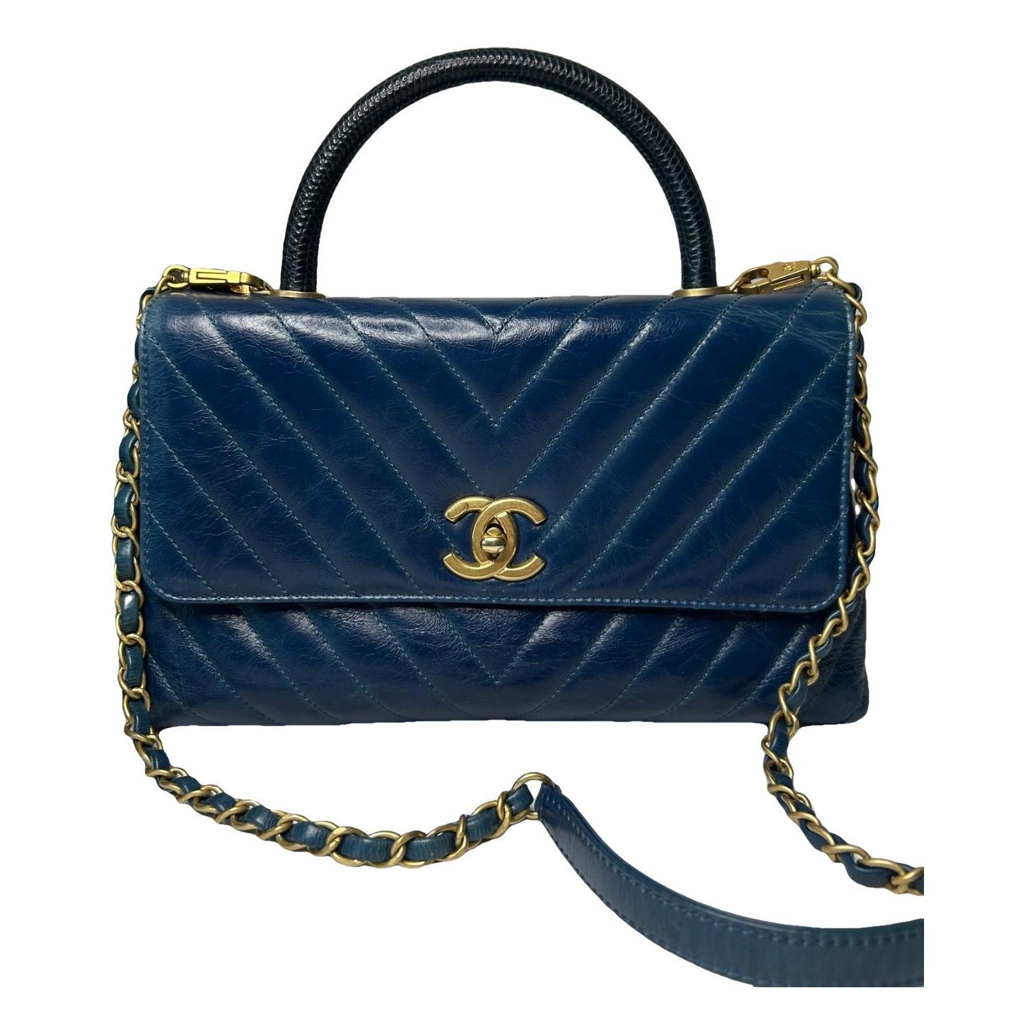 Coco Handle leather satchel