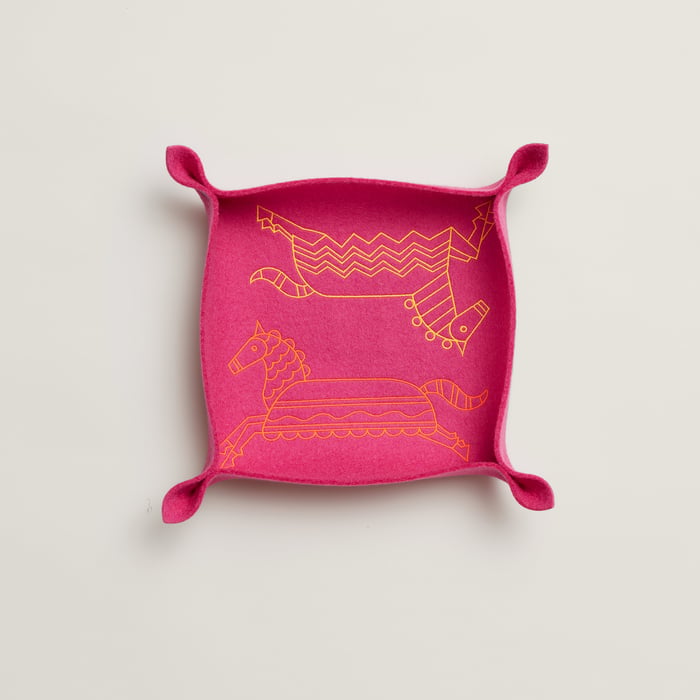 Rose Fuchsia Epopee Change Tray, Large Model