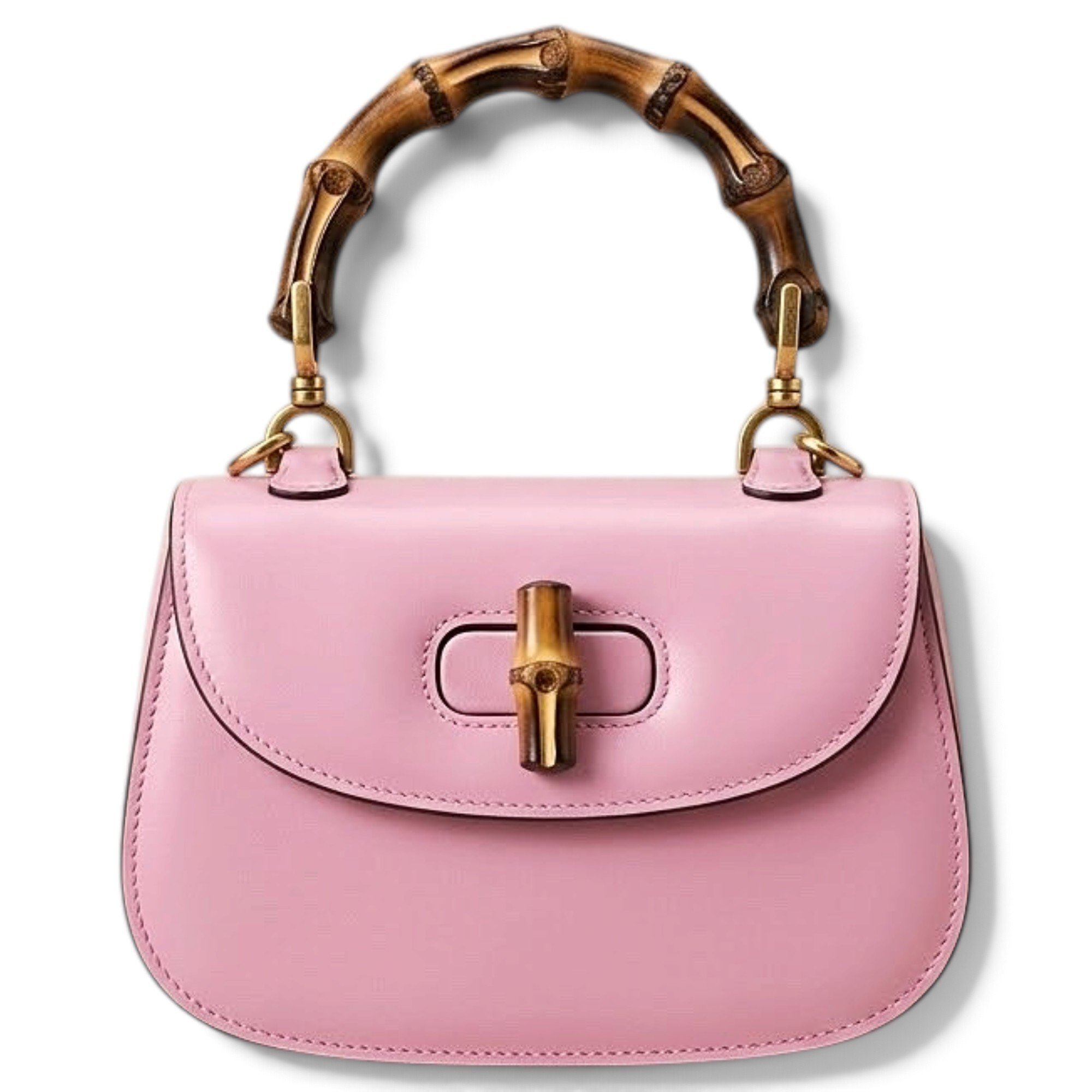 Bamboo Convertible Satchel leather handbag