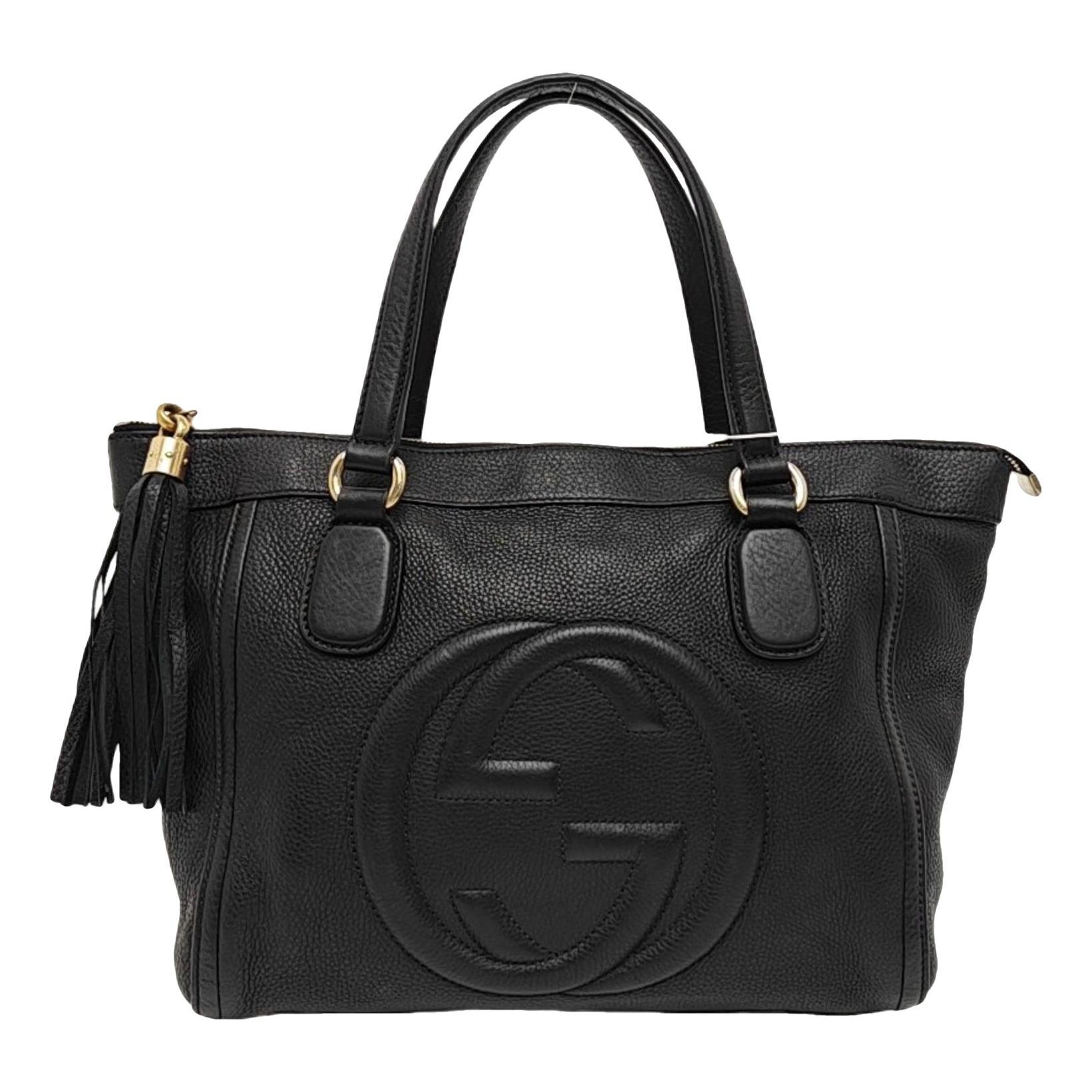 Soho Top Handle leather handbag