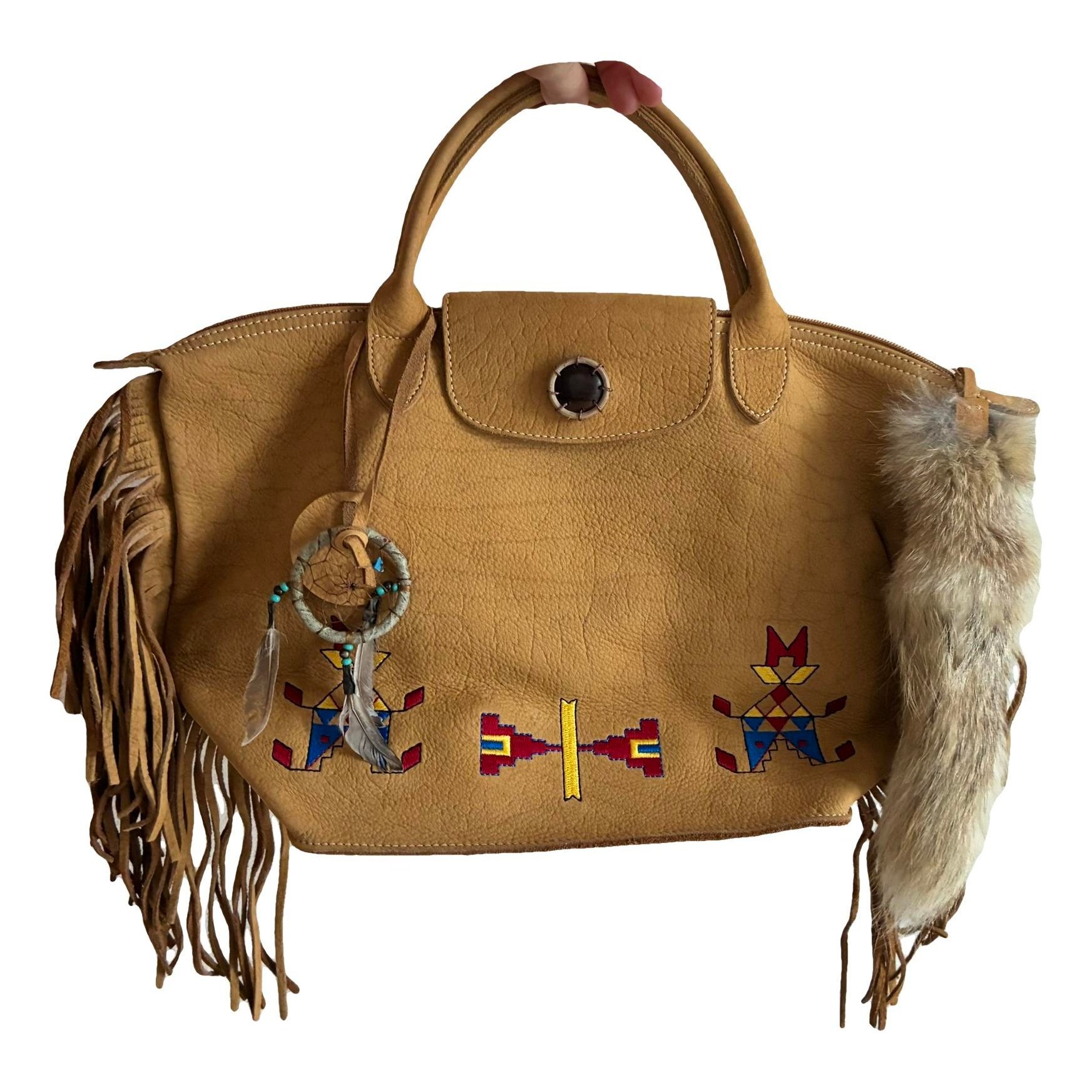 Leather handbag