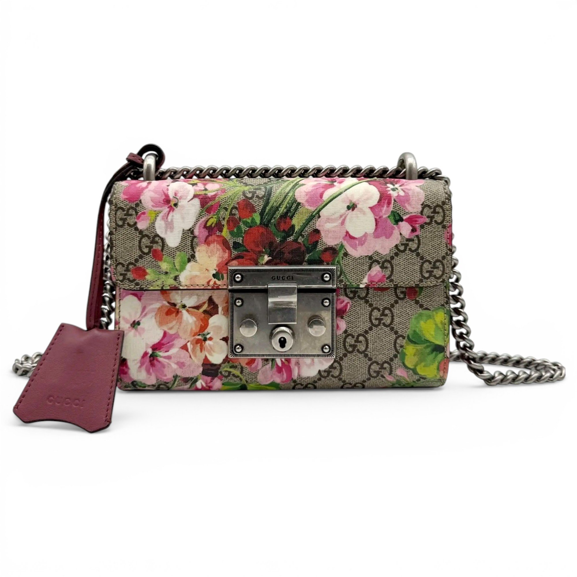 Padlock vinyl handbag