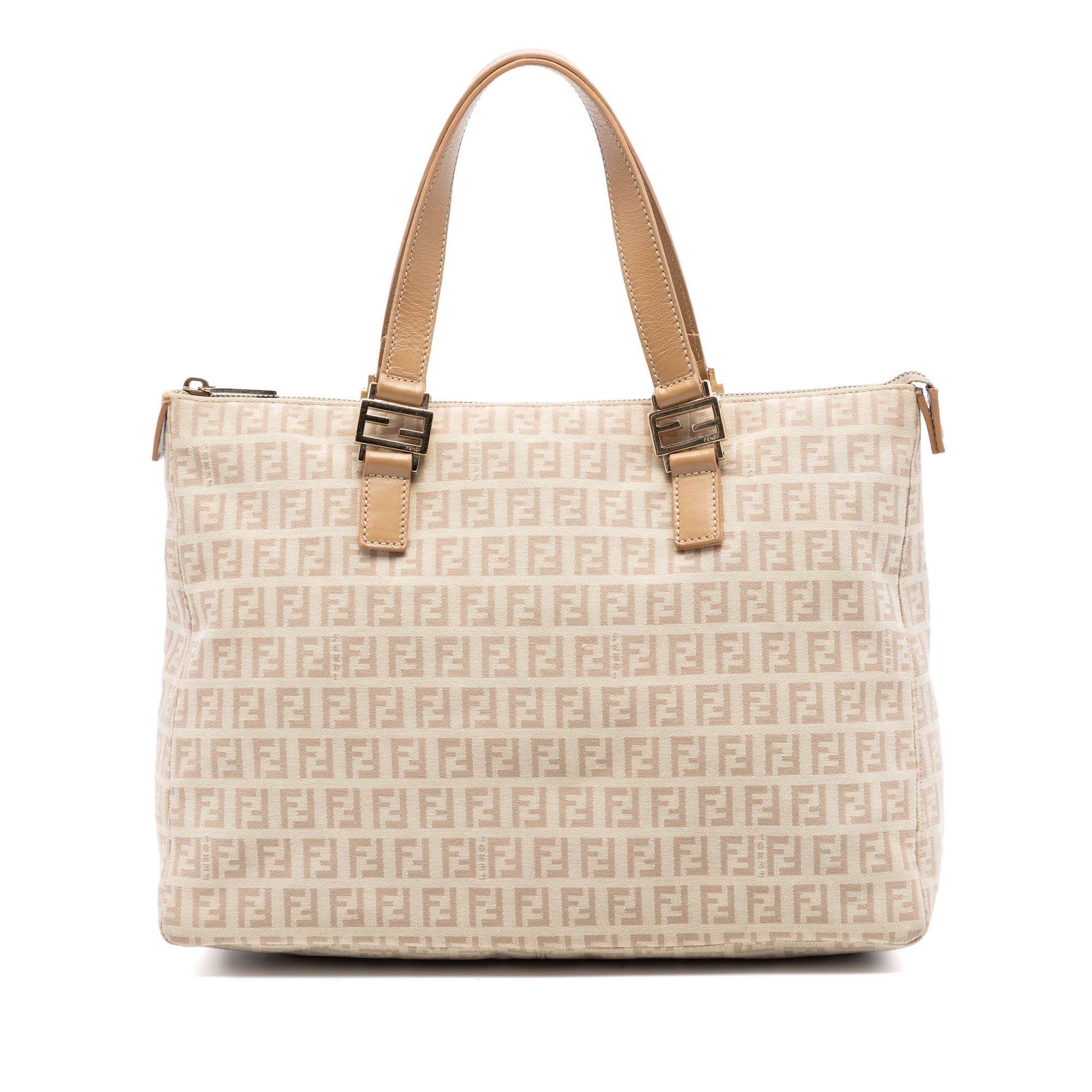 Pocket leather tote