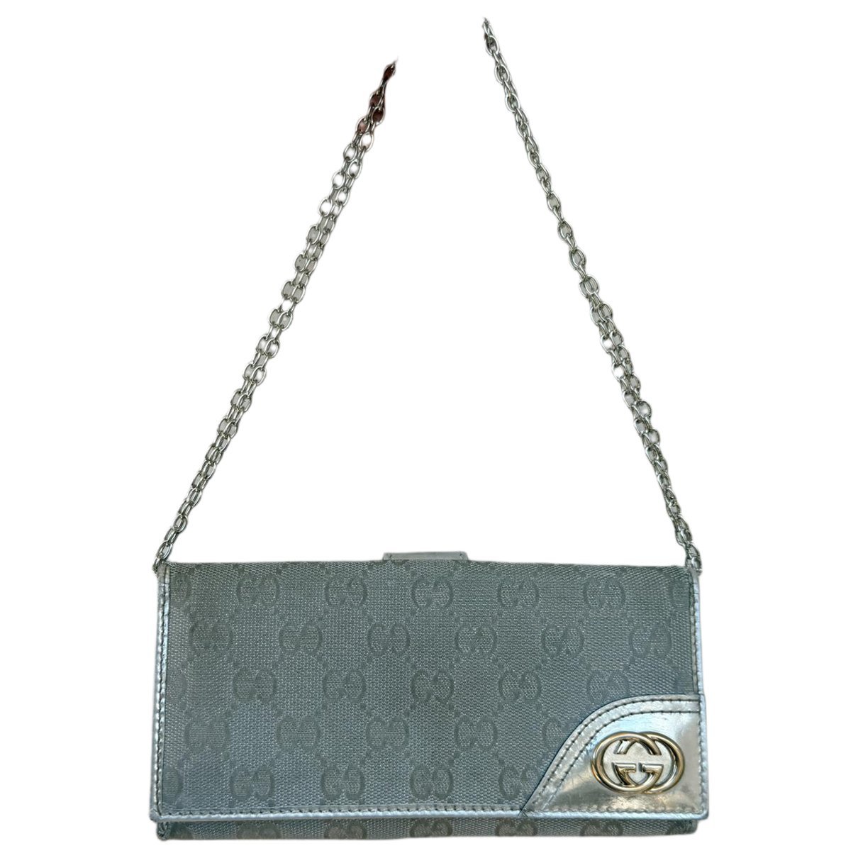 Leather clutch bag