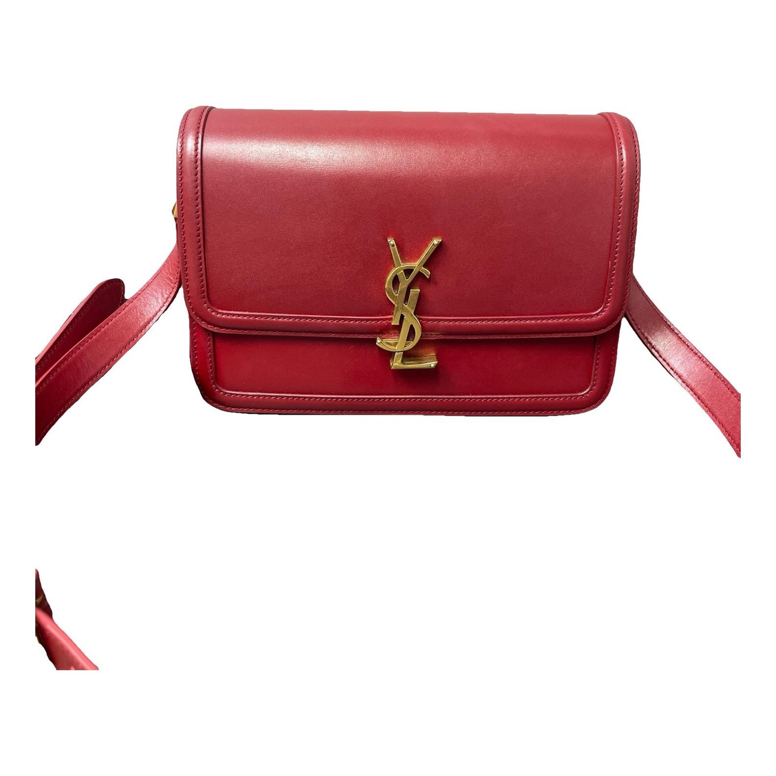 Solférino leather handbag