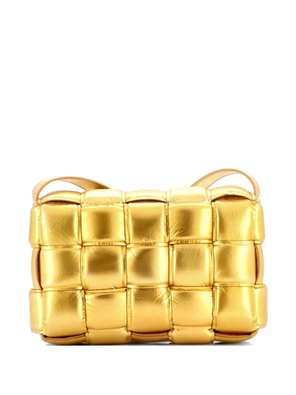Cassette Padded Maxi Intrecciato Leather crossbody bag