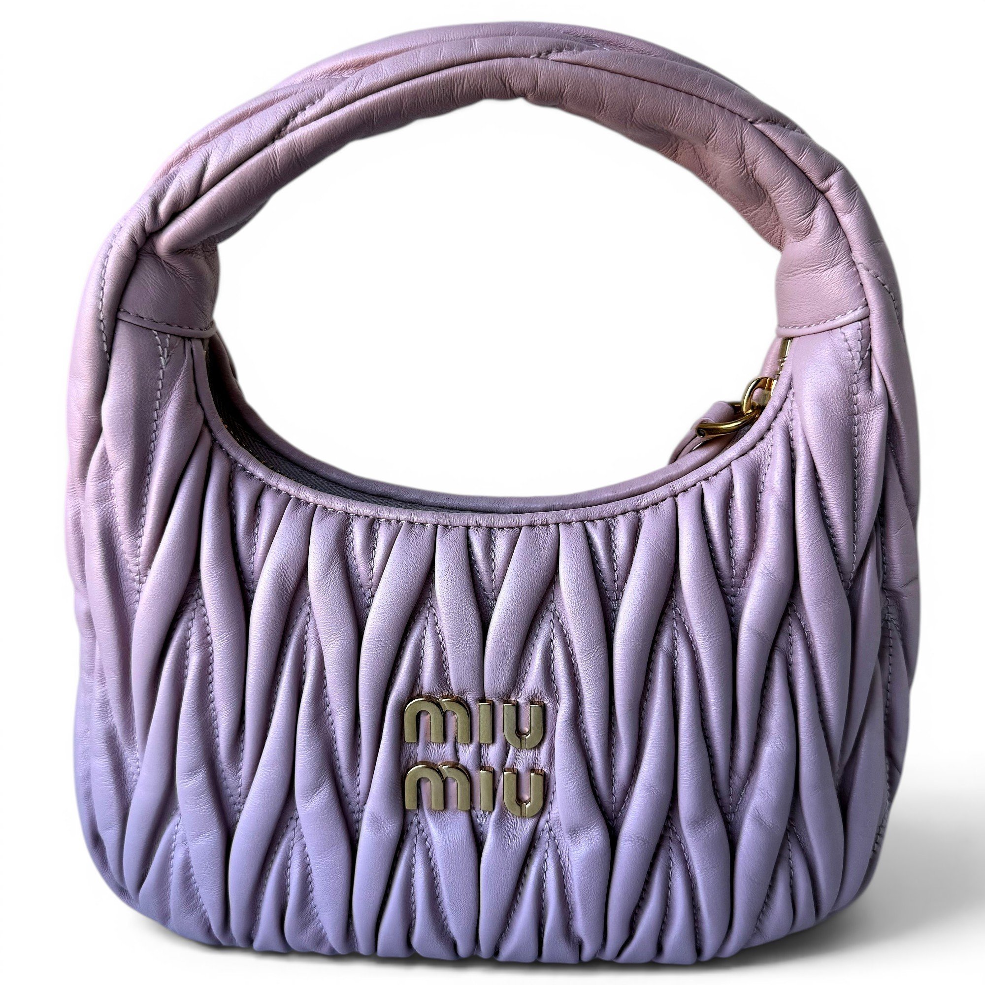 Miu Wander leather handbag