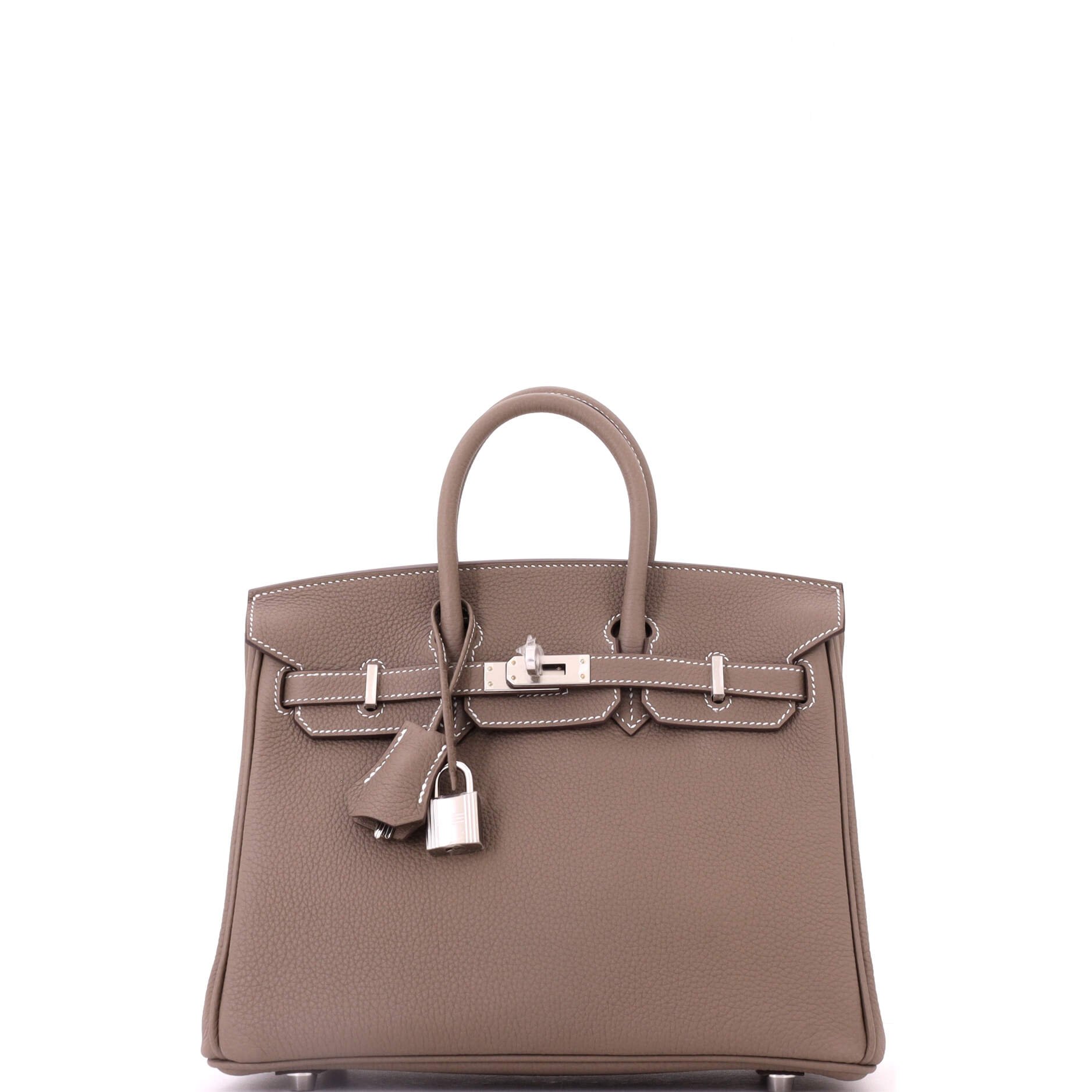 Birkin Handbag Etoupe Togo with Palladium Hardware 25