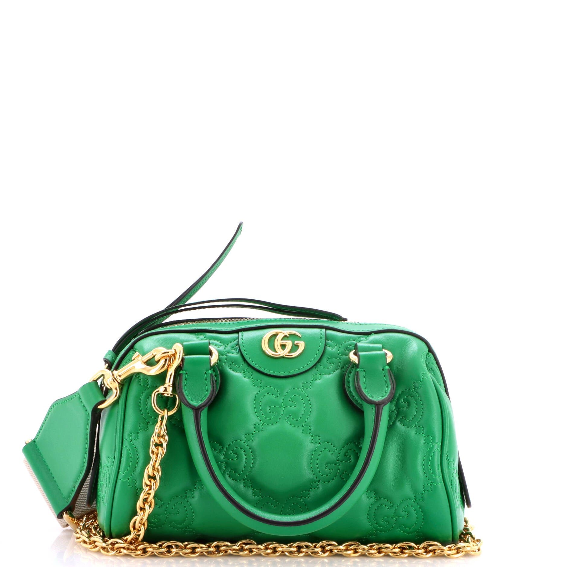 Ophidia Convertible Boston Top Handle Bag GG Matelasse Leather Mini