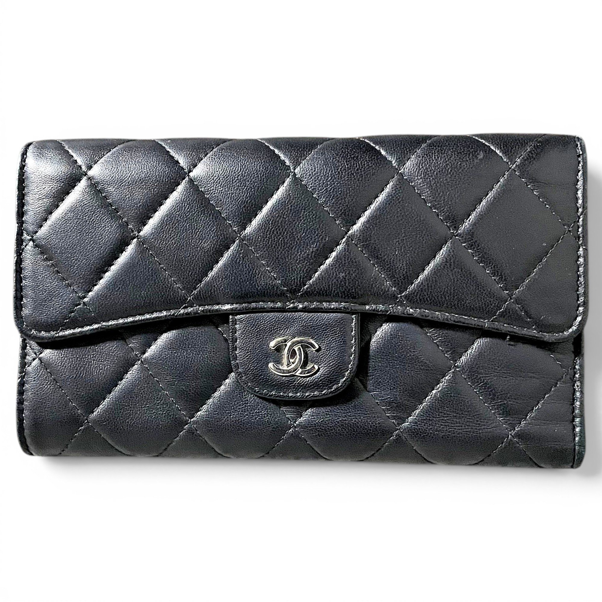 Leather clutch bag