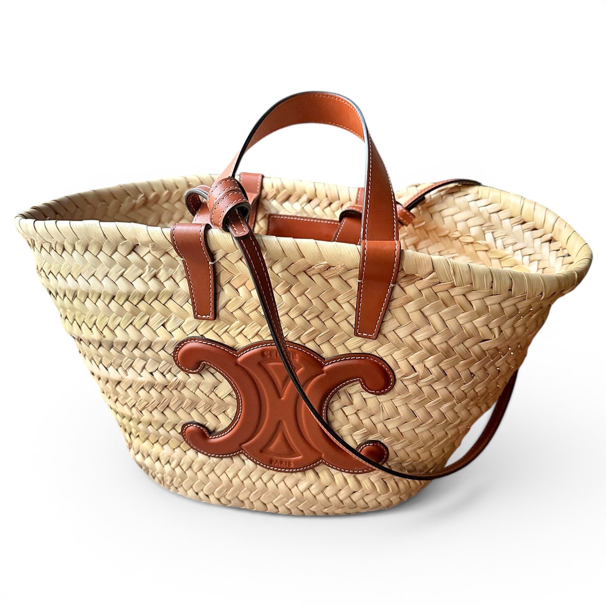 Triomphe leather tote