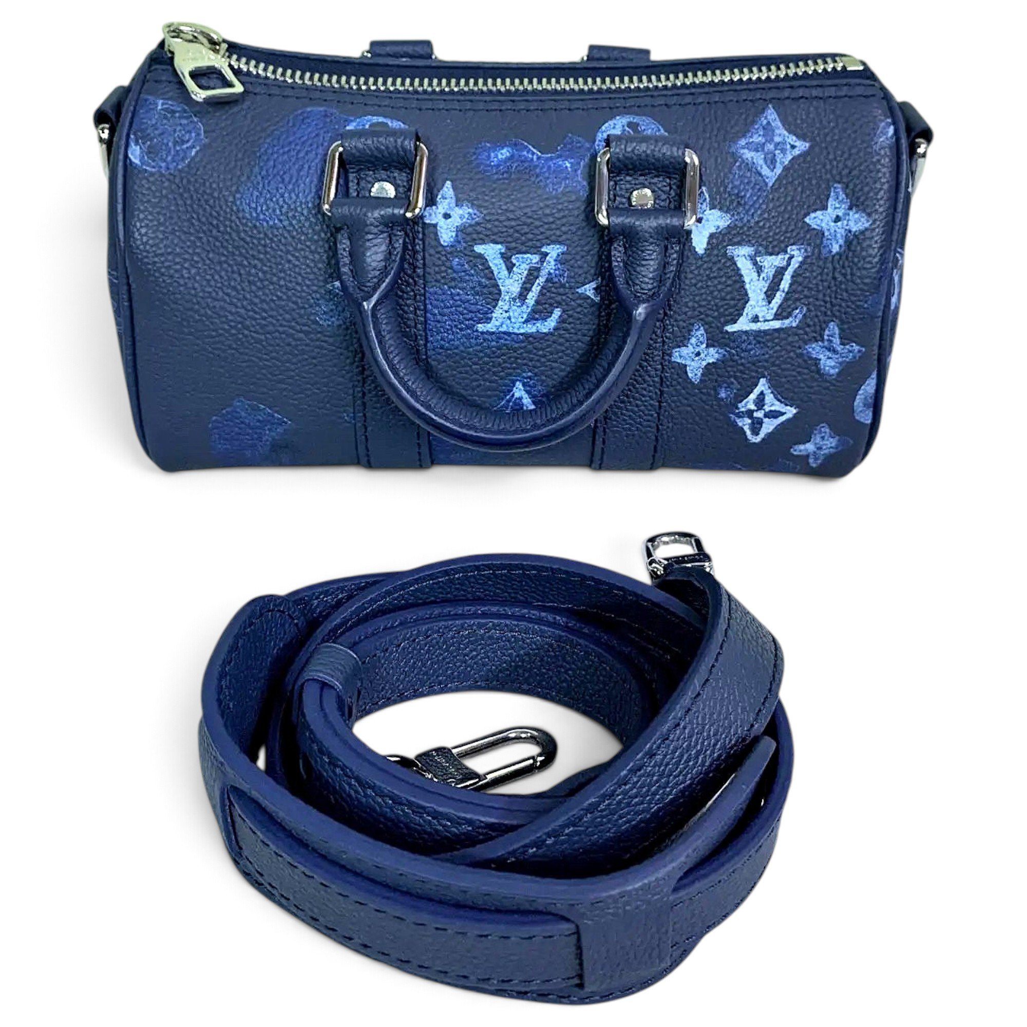 Keepall leather travel bag