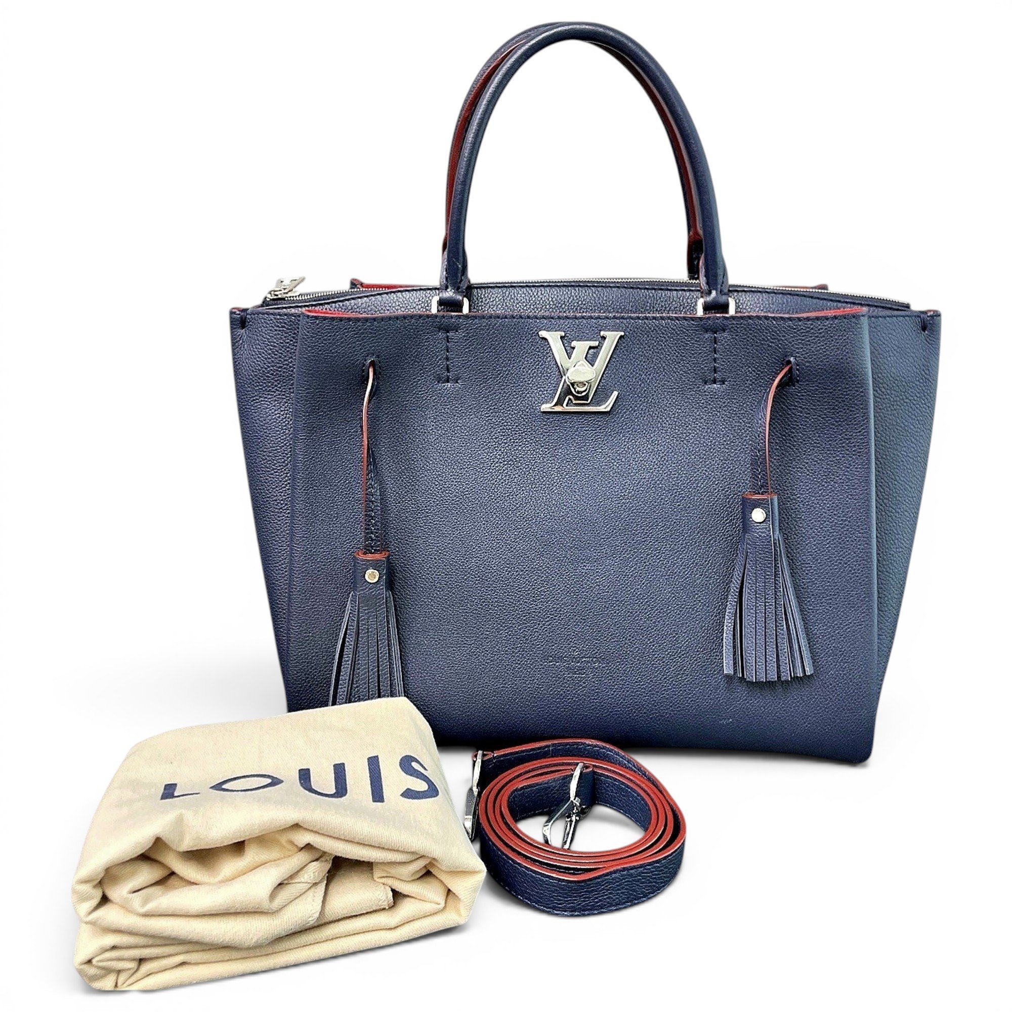 Lockmeto leather handbag
