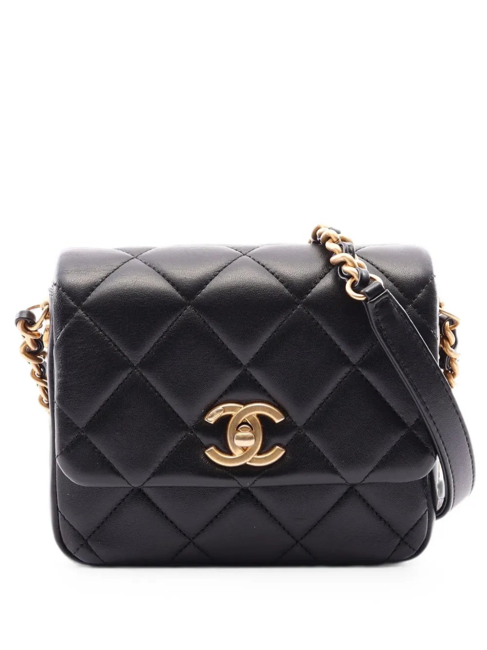 2021 Matelassé chain-strap mini bag