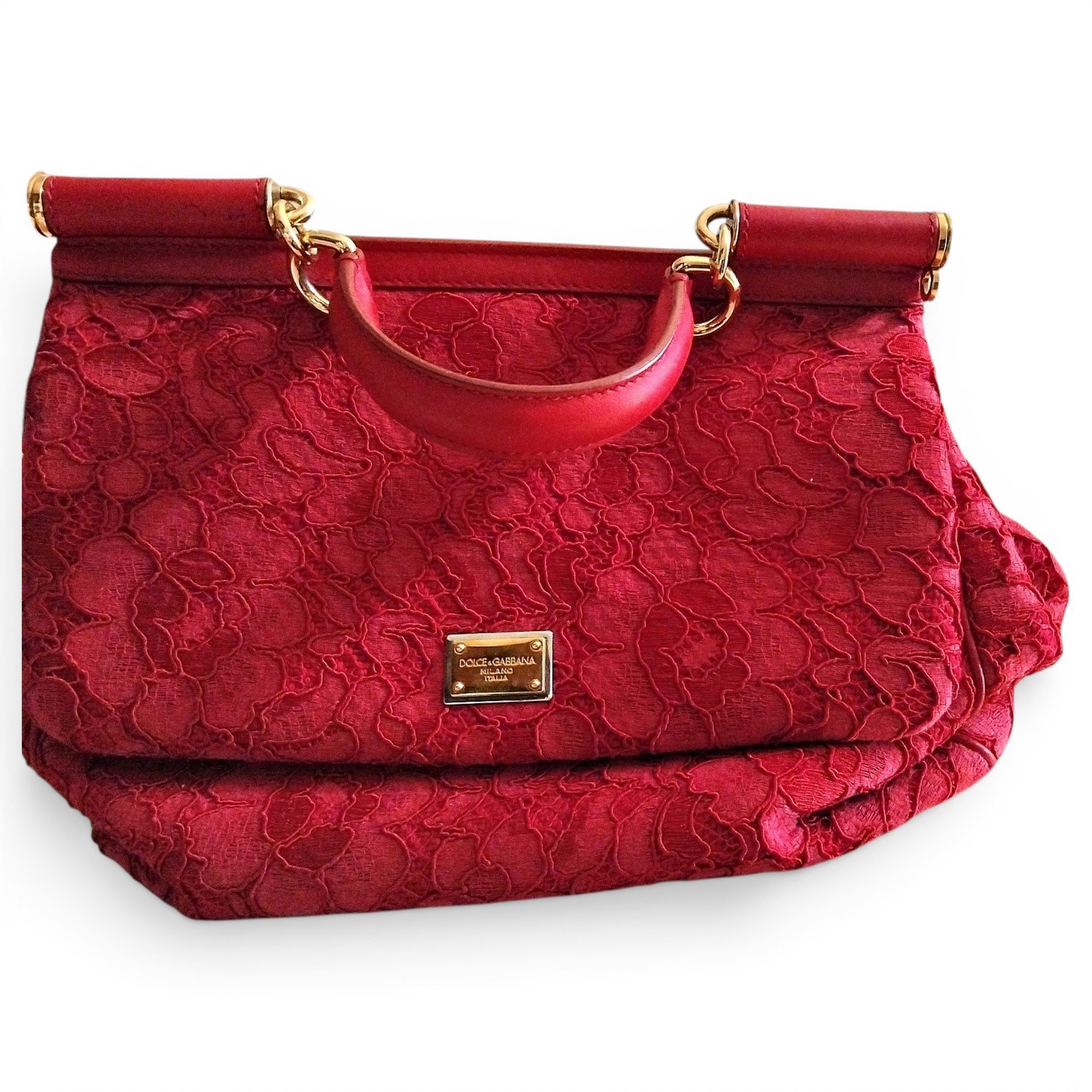 Dolce Box silk handbag