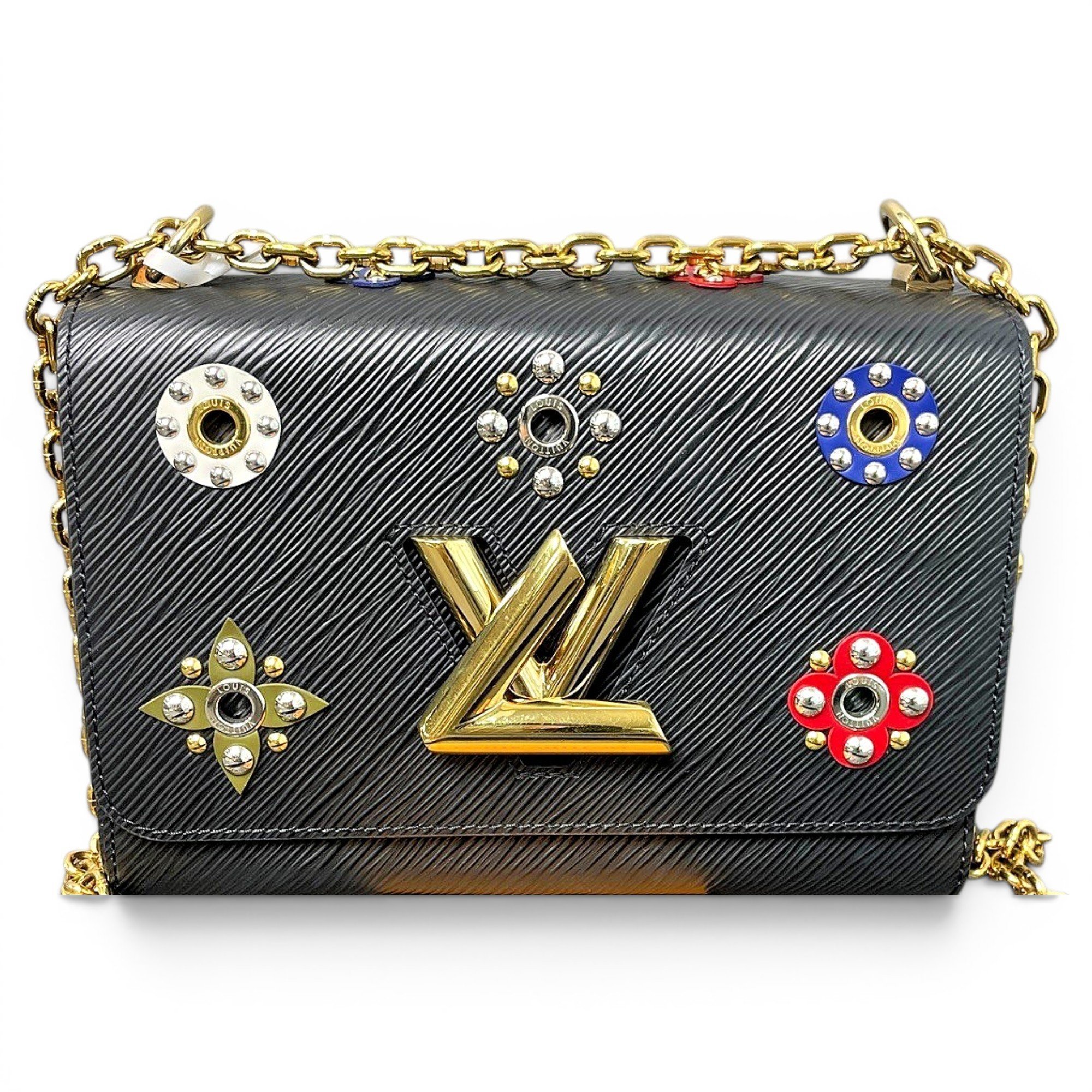 Twist leather handbag