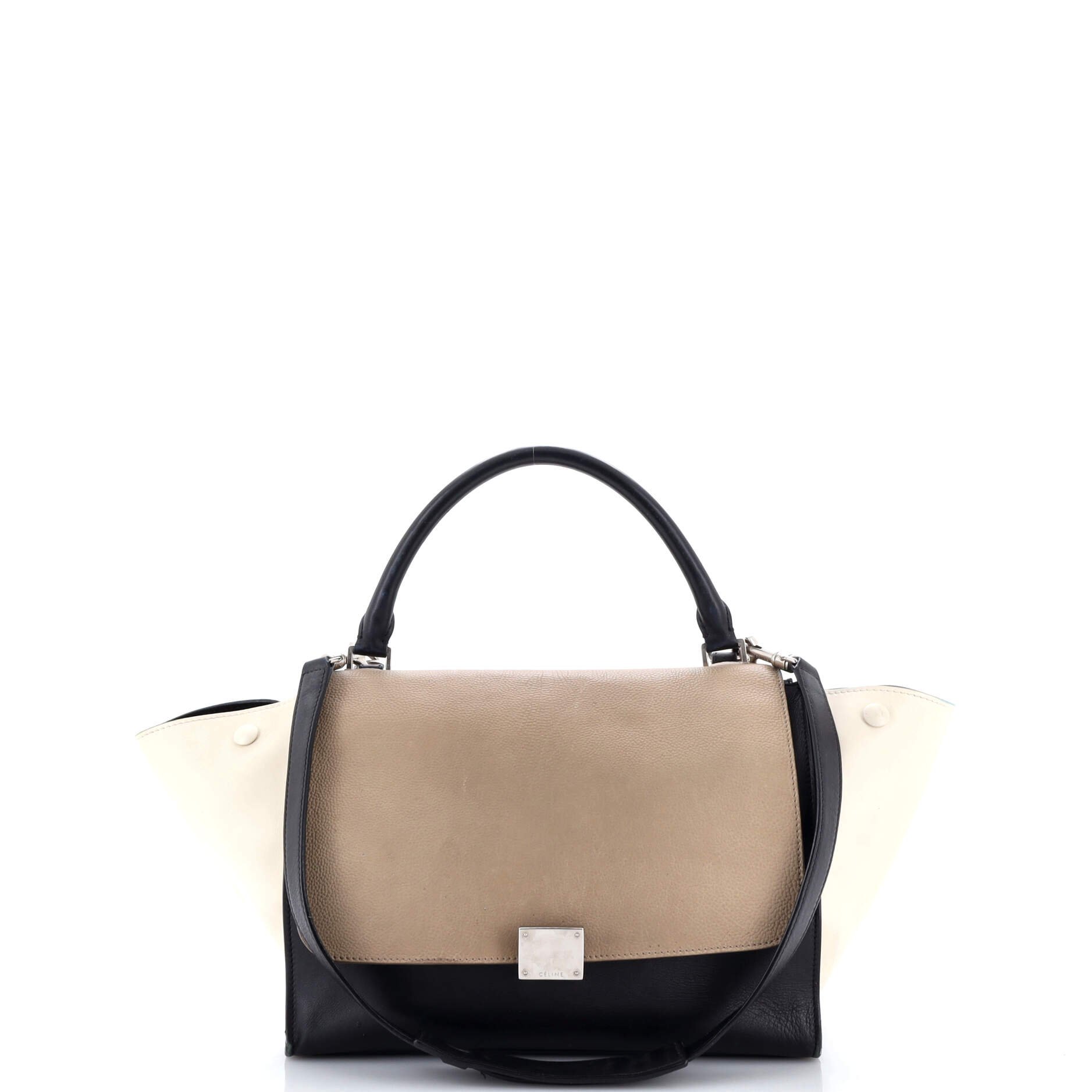 Tricolor Trapeze Bag Leather Medium