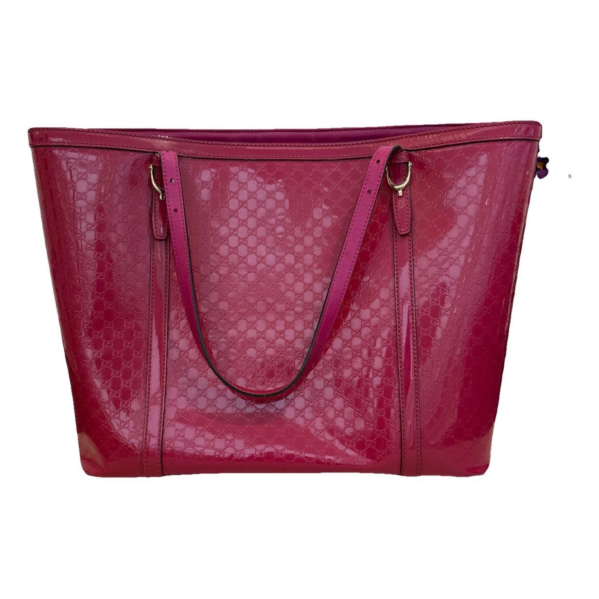 Patent leather tote