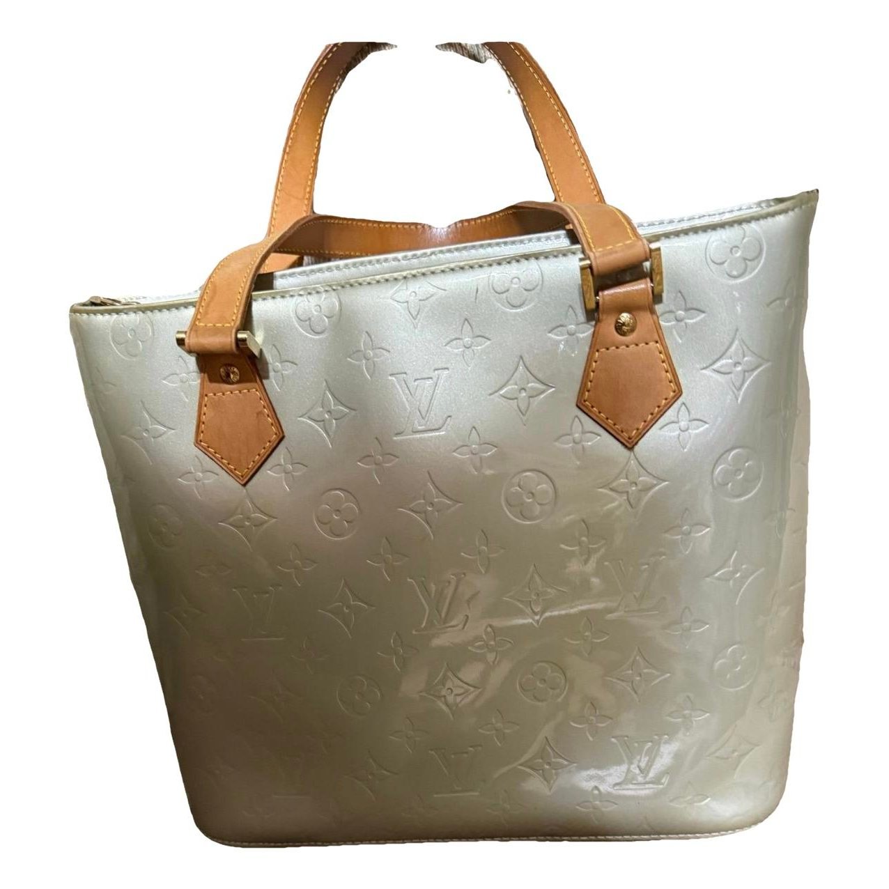 Patent leather tote
