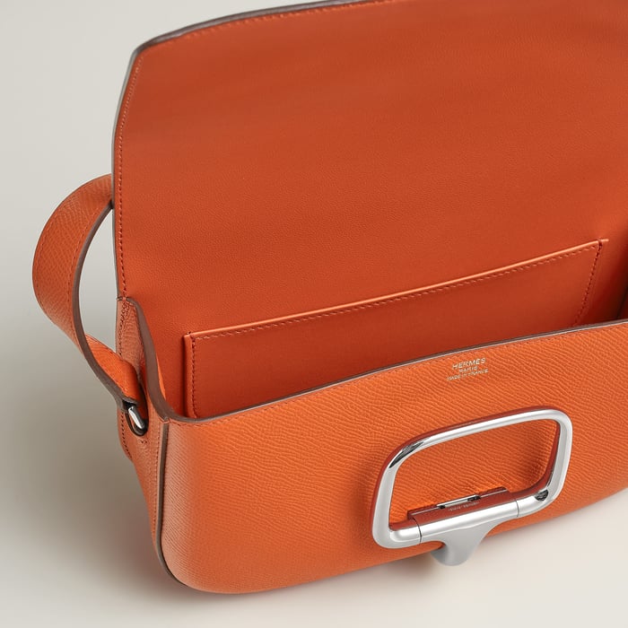 Orange Hermès Della Cavalleria Elan Bag