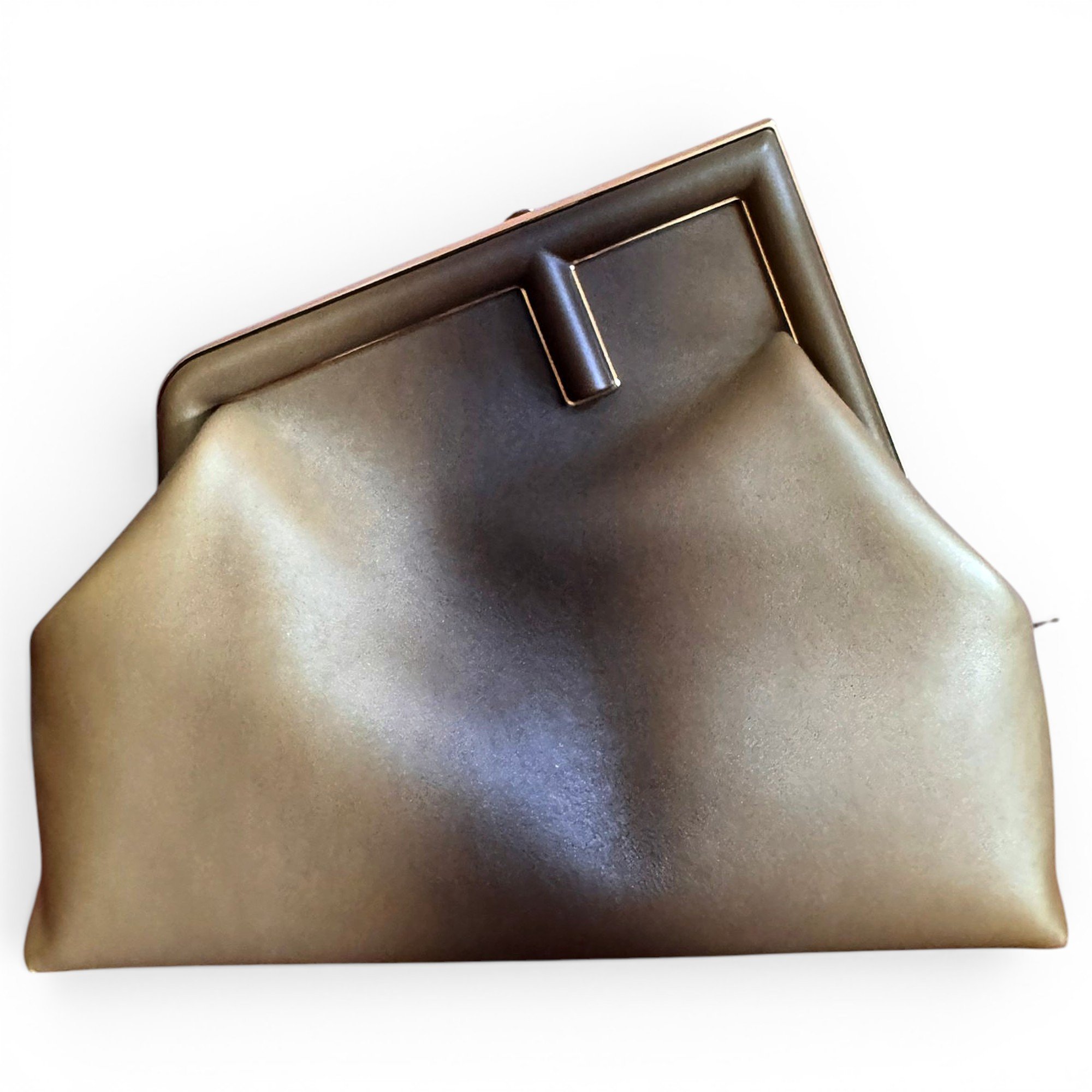 First leather handbag